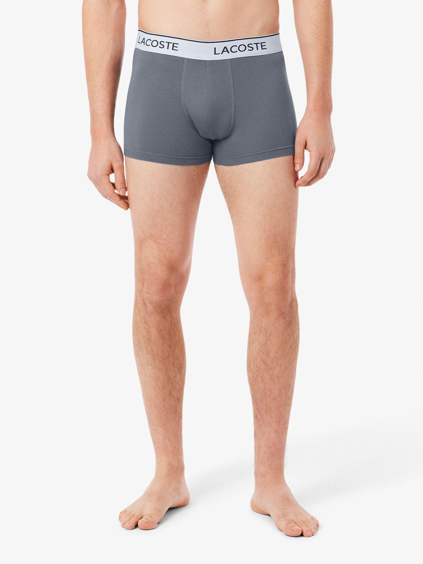 Image 4 of 5 of Lacoste 3 Pack Cotton Trunks - Khaki