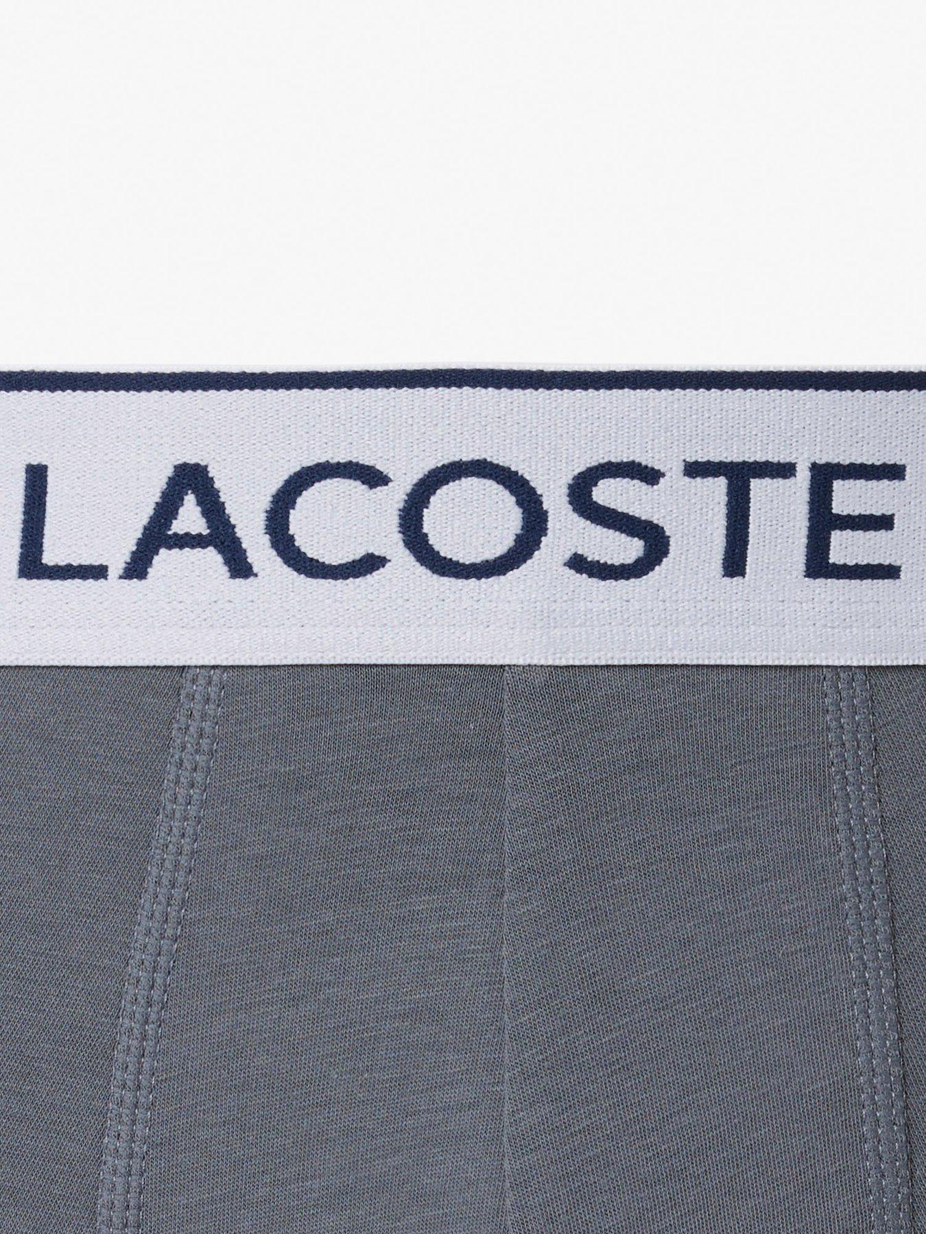 Image 5 of 5 of Lacoste 3 Pack Cotton Trunks - Khaki
