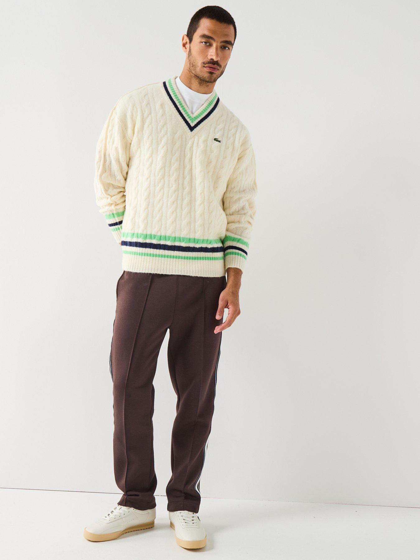 Lacoste Wool Tennis Knitted Jumper - Cream | Very