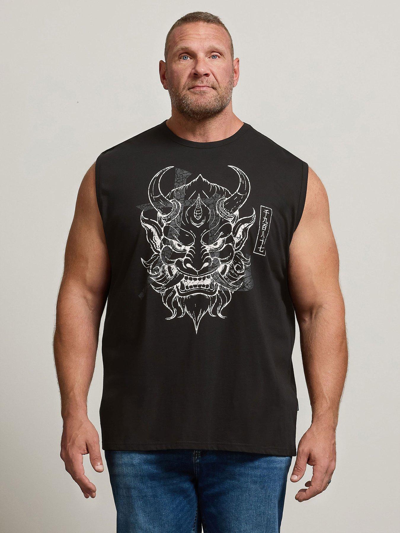 undefined Badrhino Japanese Demon Graphic Muscle Vest
