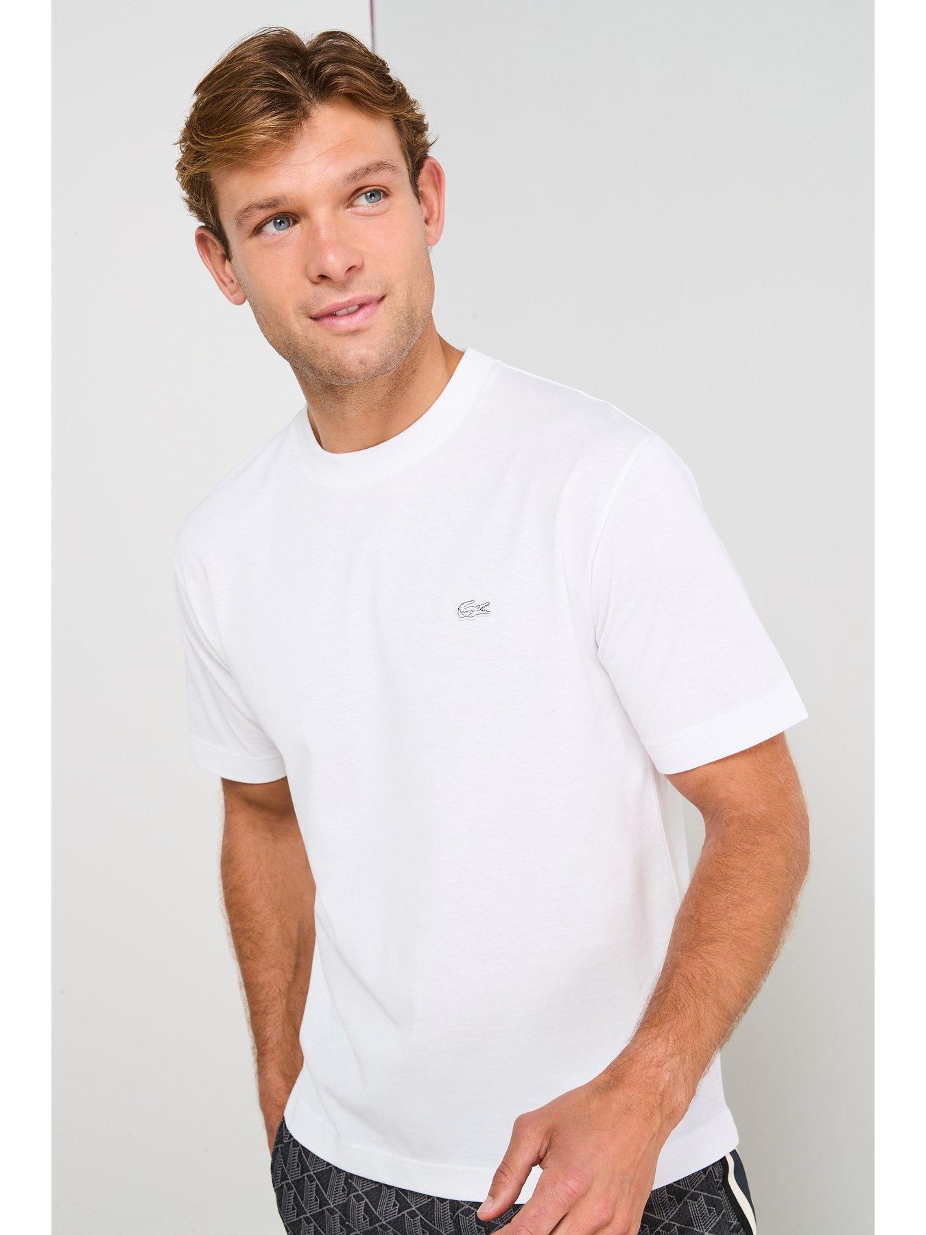 Lacoste Loose Fit Heavy Cotton Jersey T-Shirt - White