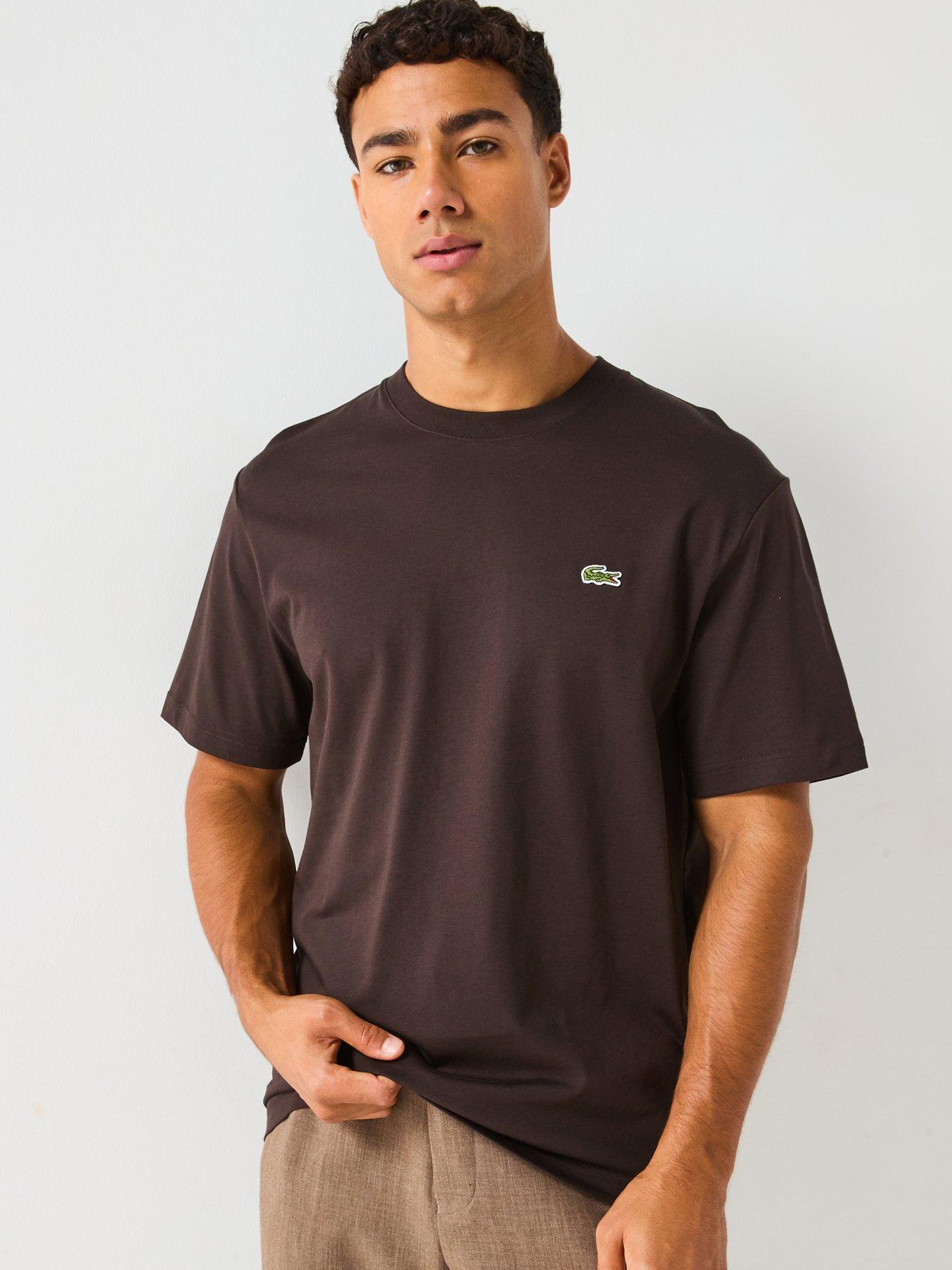 Lacoste Mid Weight Cotton T-Shirt - Brown