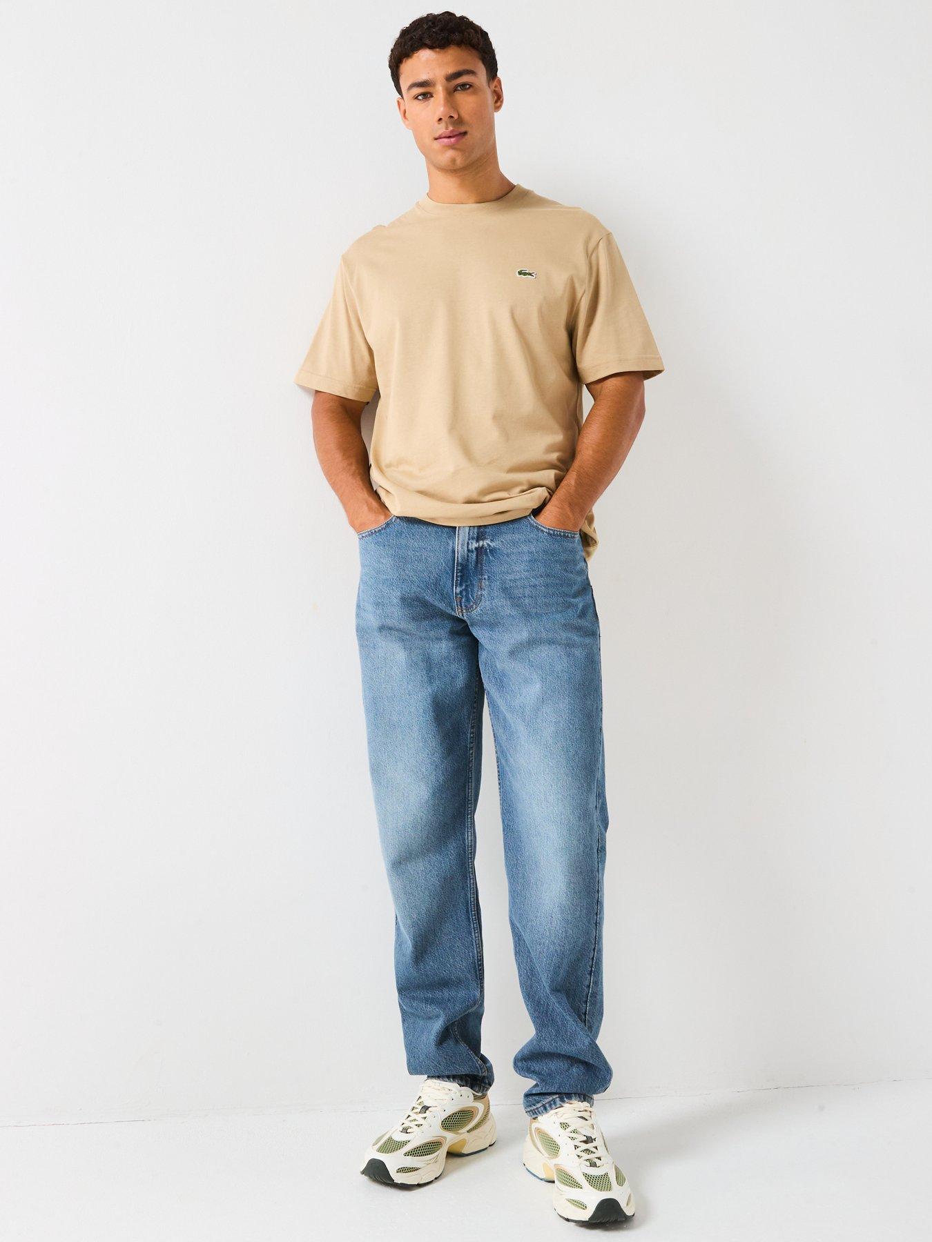 Image 3 of 5 of Lacoste Mid Weight Cotton T-Shirt - Beige