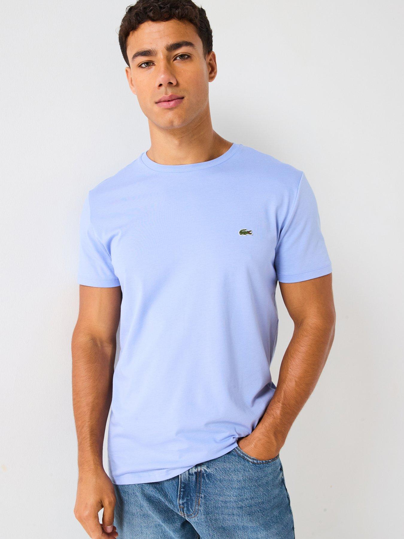 undefined Pima Cotton Short Sleeve T-shirt - Light Blue