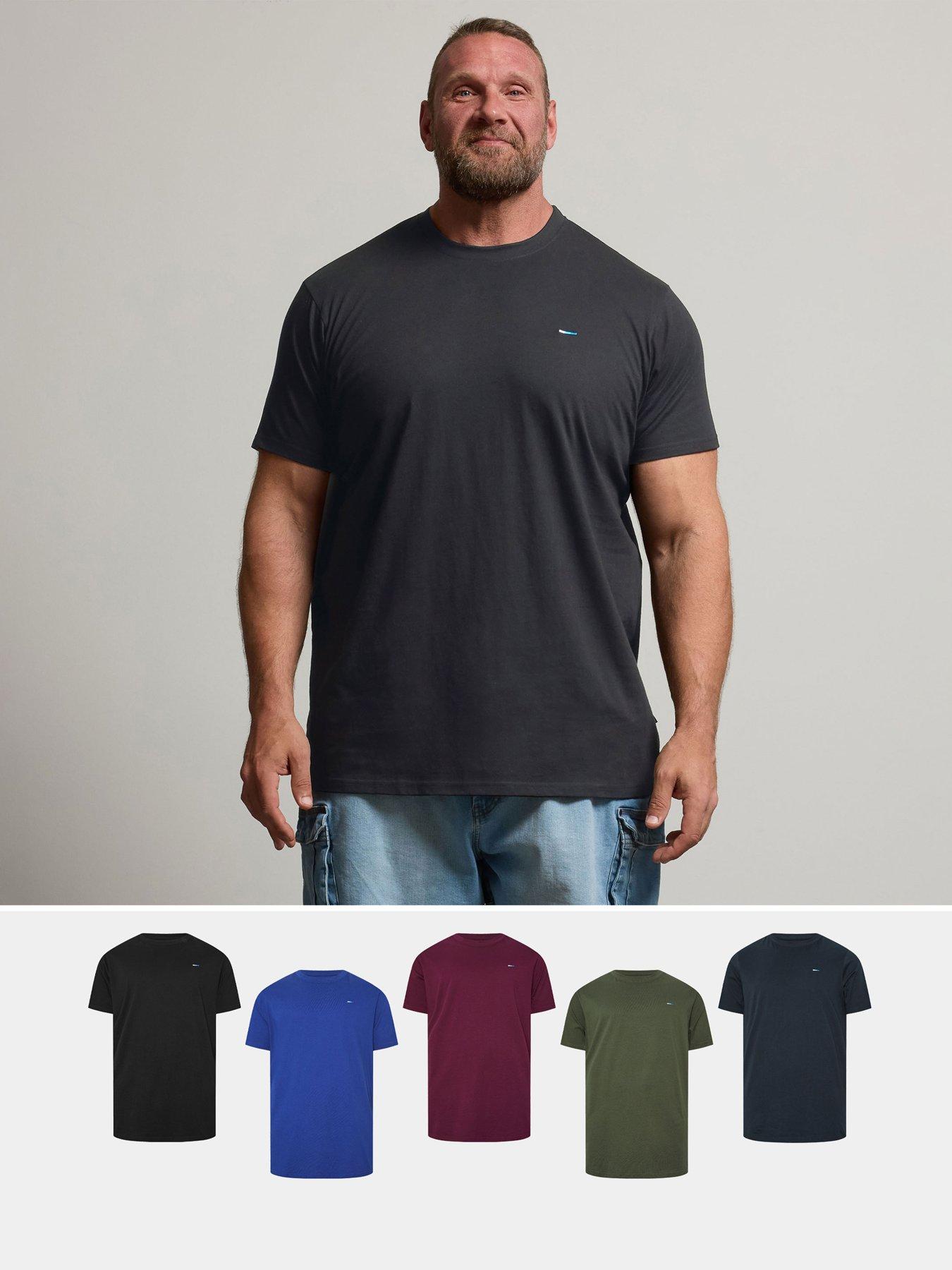 Badrhino 5 Pack Basic T-Shirt - Blue