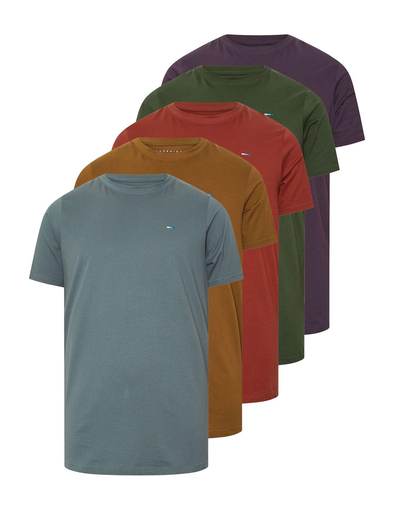 Image 5 of 6 of BadRhino 5 Pack Basic T-Shirt - Multi