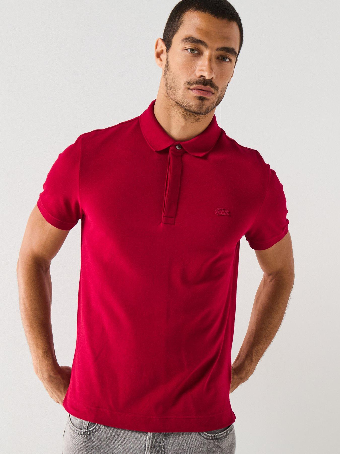 undefined Lacoste Smart Paris Short Sleeve Polo Shirt - Red