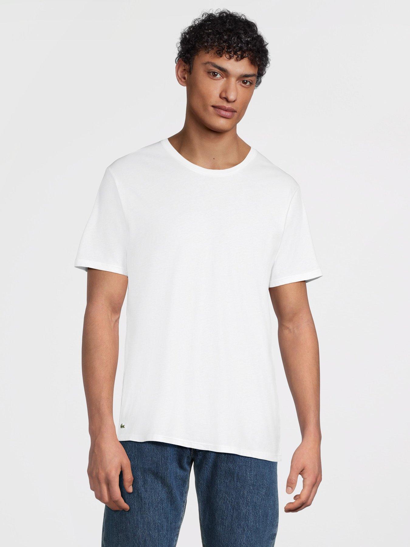 Image 2 of 6 of Lacoste 3-Pack of Crew Neck&nbsp;T-Shirts&nbsp;- Grey