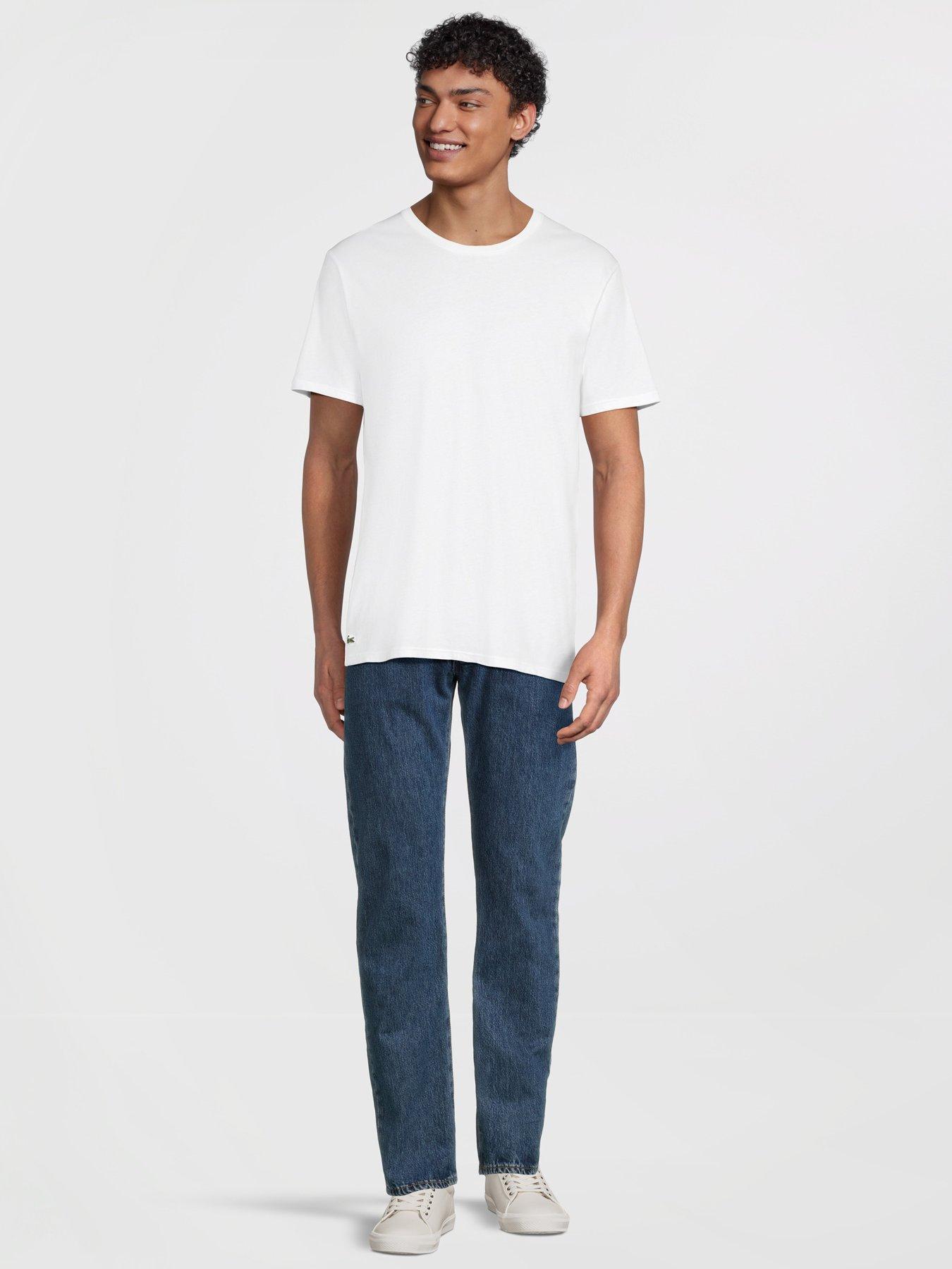 Image 4 of 6 of Lacoste 3-Pack of Crew Neck&nbsp;T-Shirts&nbsp;- Grey