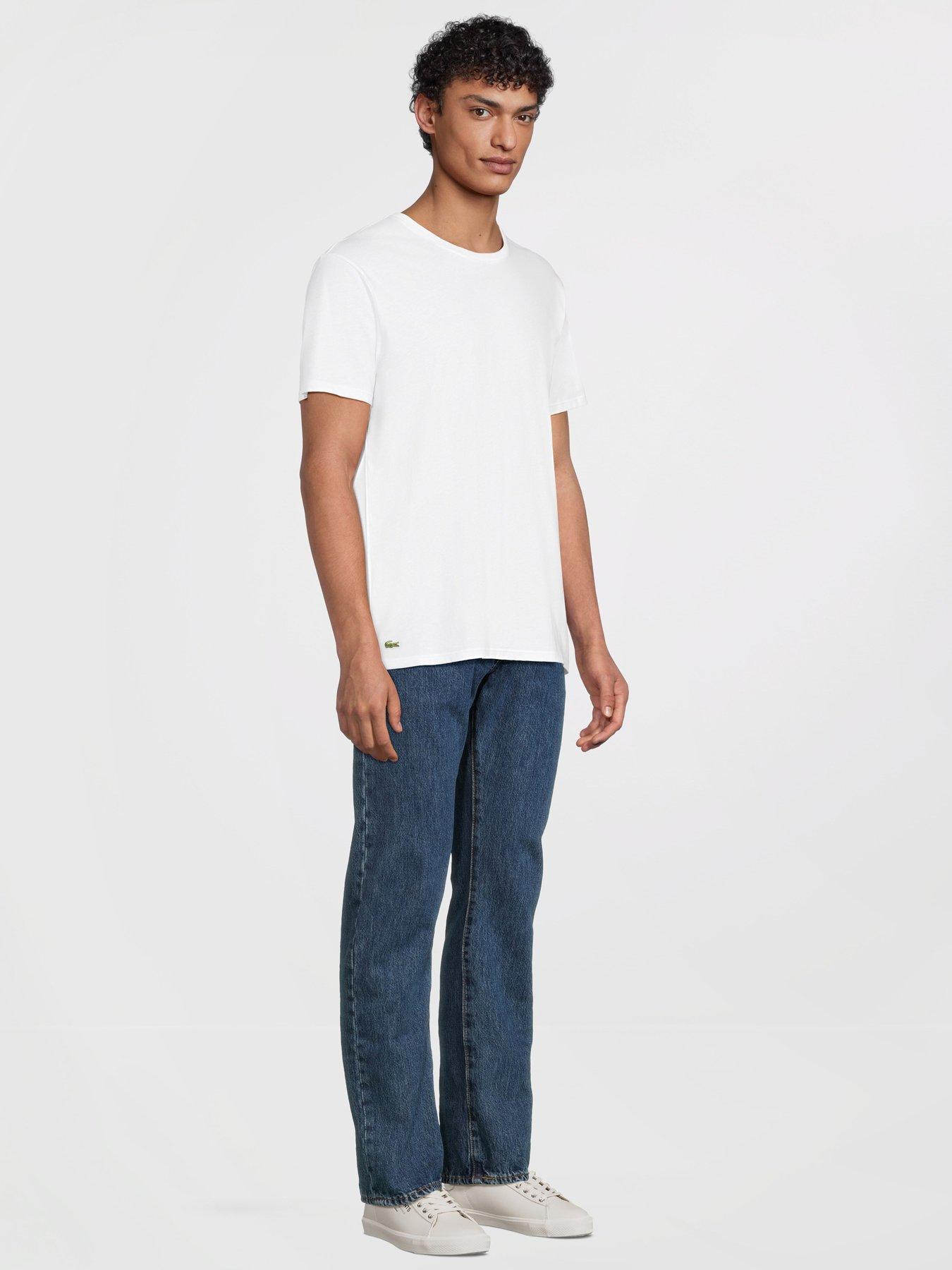 Image 5 of 6 of Lacoste 3-Pack of Crew Neck&nbsp;T-Shirts&nbsp;- Grey