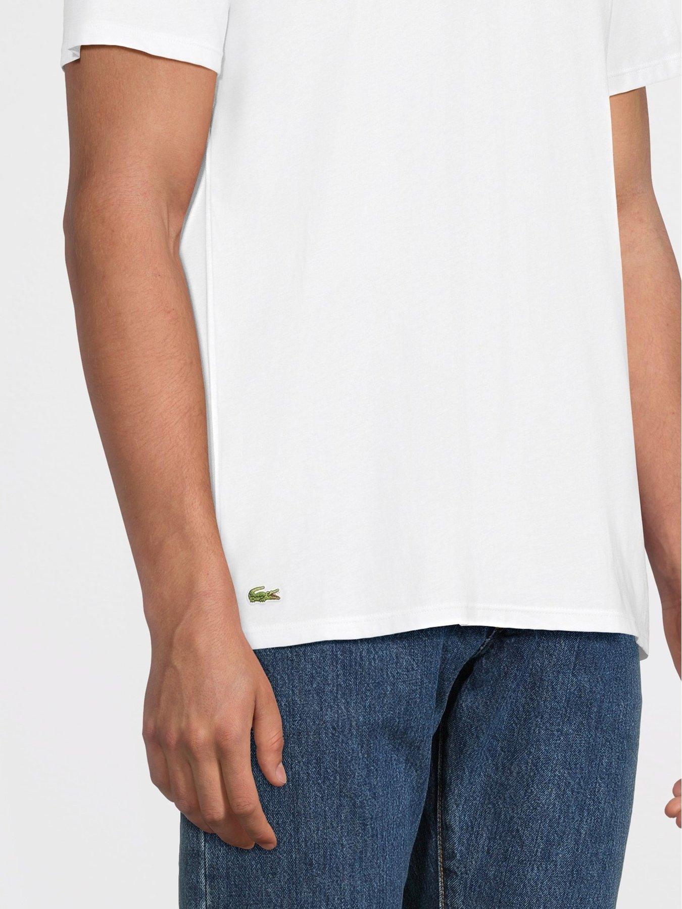 Image 6 of 6 of Lacoste 3-Pack of Crew Neck&nbsp;T-Shirts&nbsp;- Grey