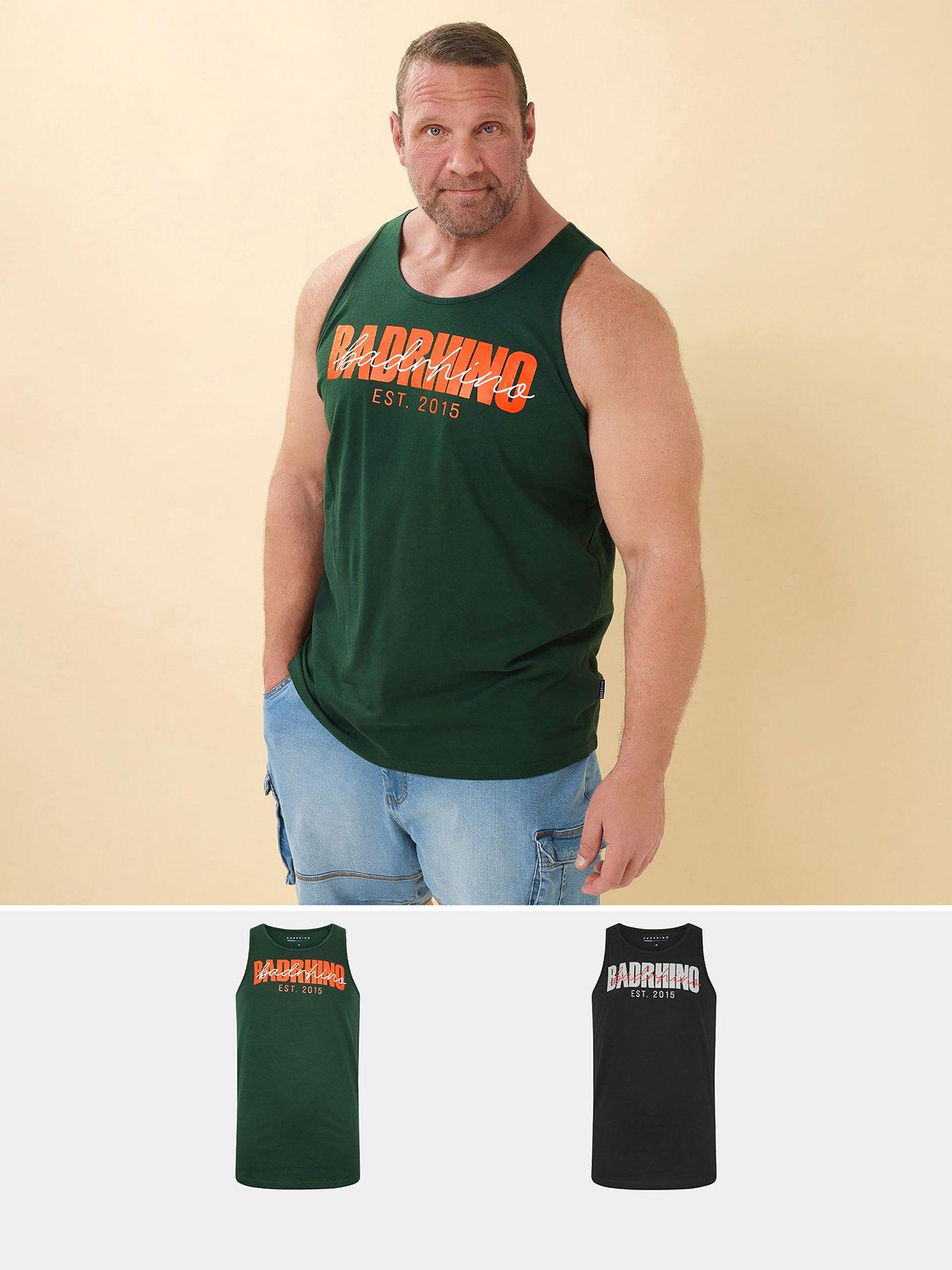 undefined 2 Pack Slogan Vest - Green