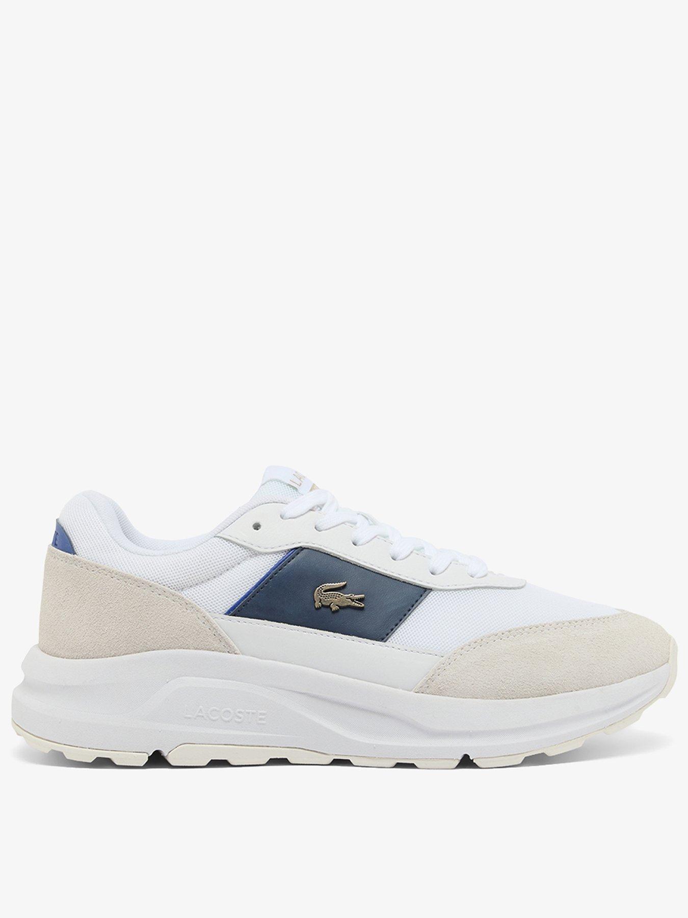Lacoste Run Set Trainers, White, Size 7, Men
