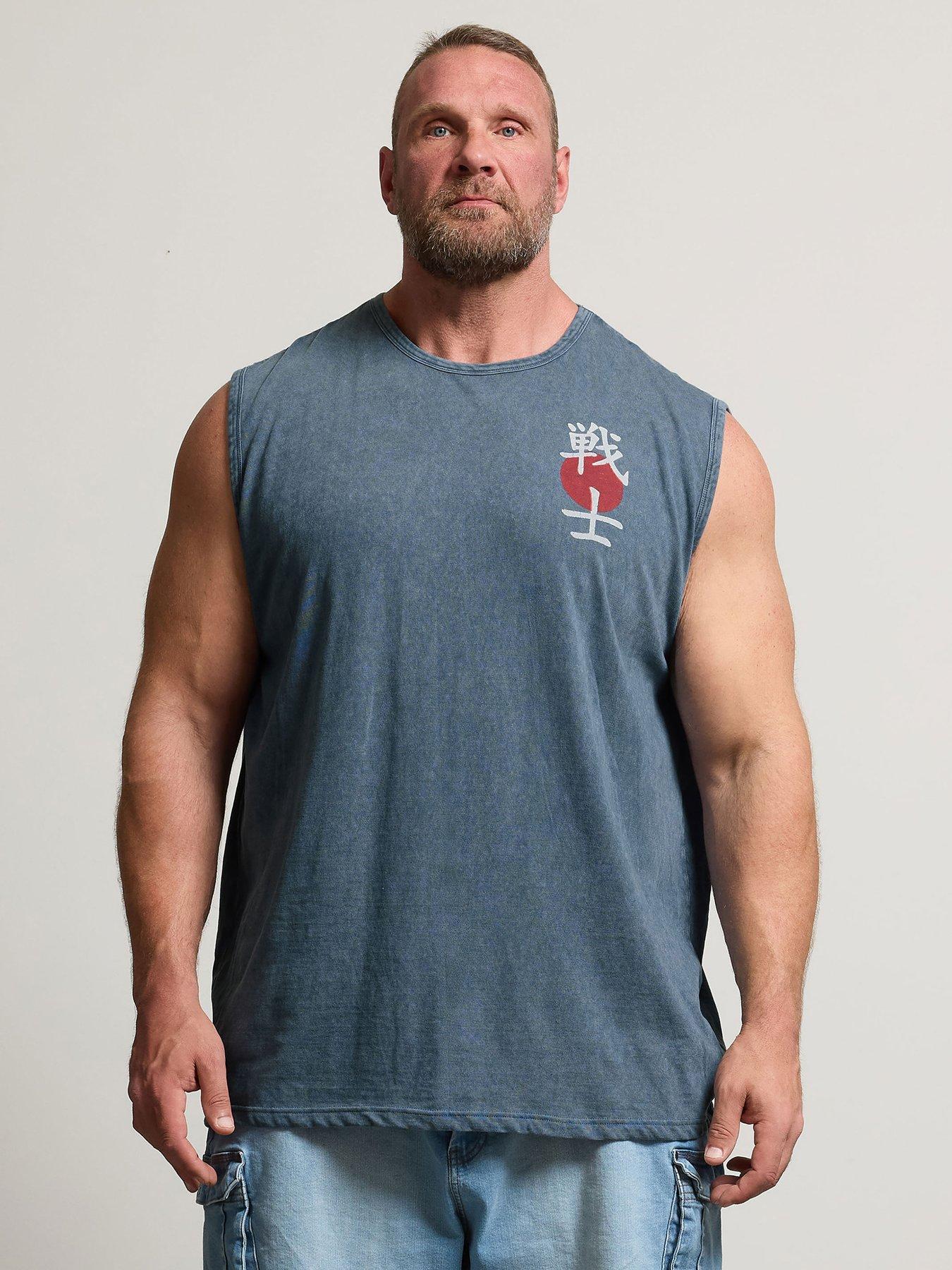 BadRhino Acid Wash Graphic Vest - Blue