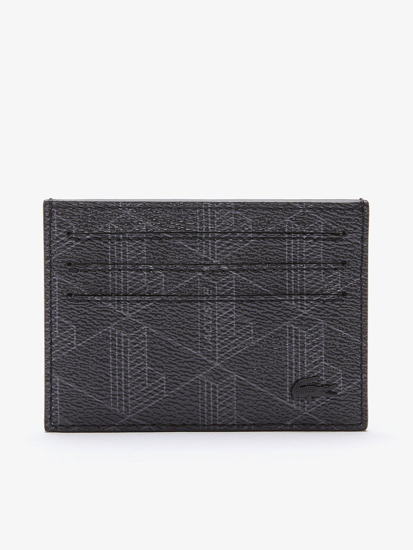Lacoste Lacoste Monogram Card Holder- Black