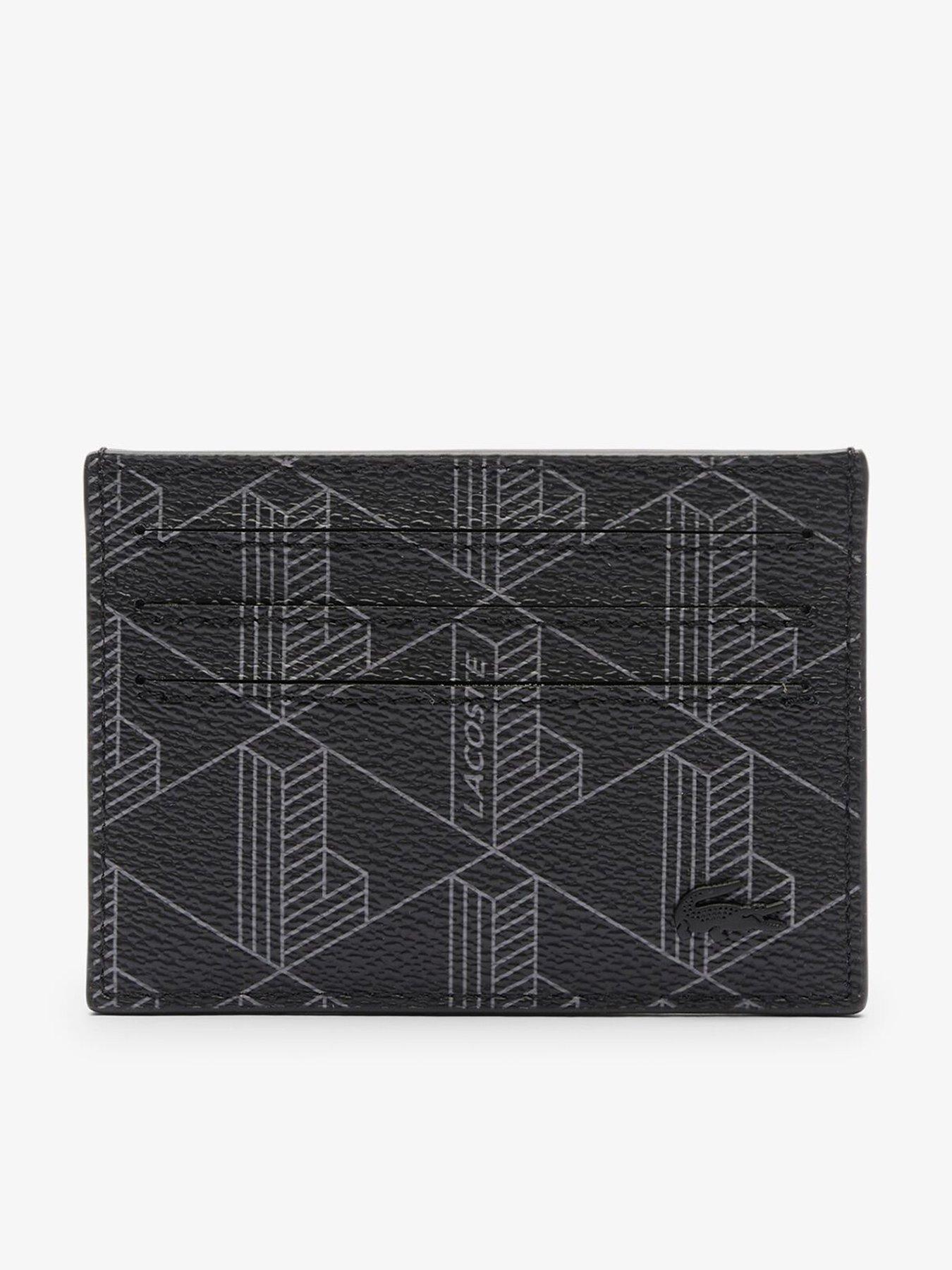 Lacoste Lacoste Monogram Card Holder- Black Very