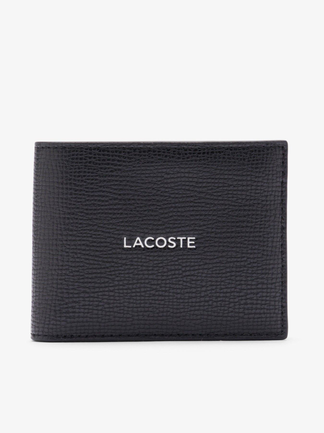 Lacoste Leather Wallet- Black