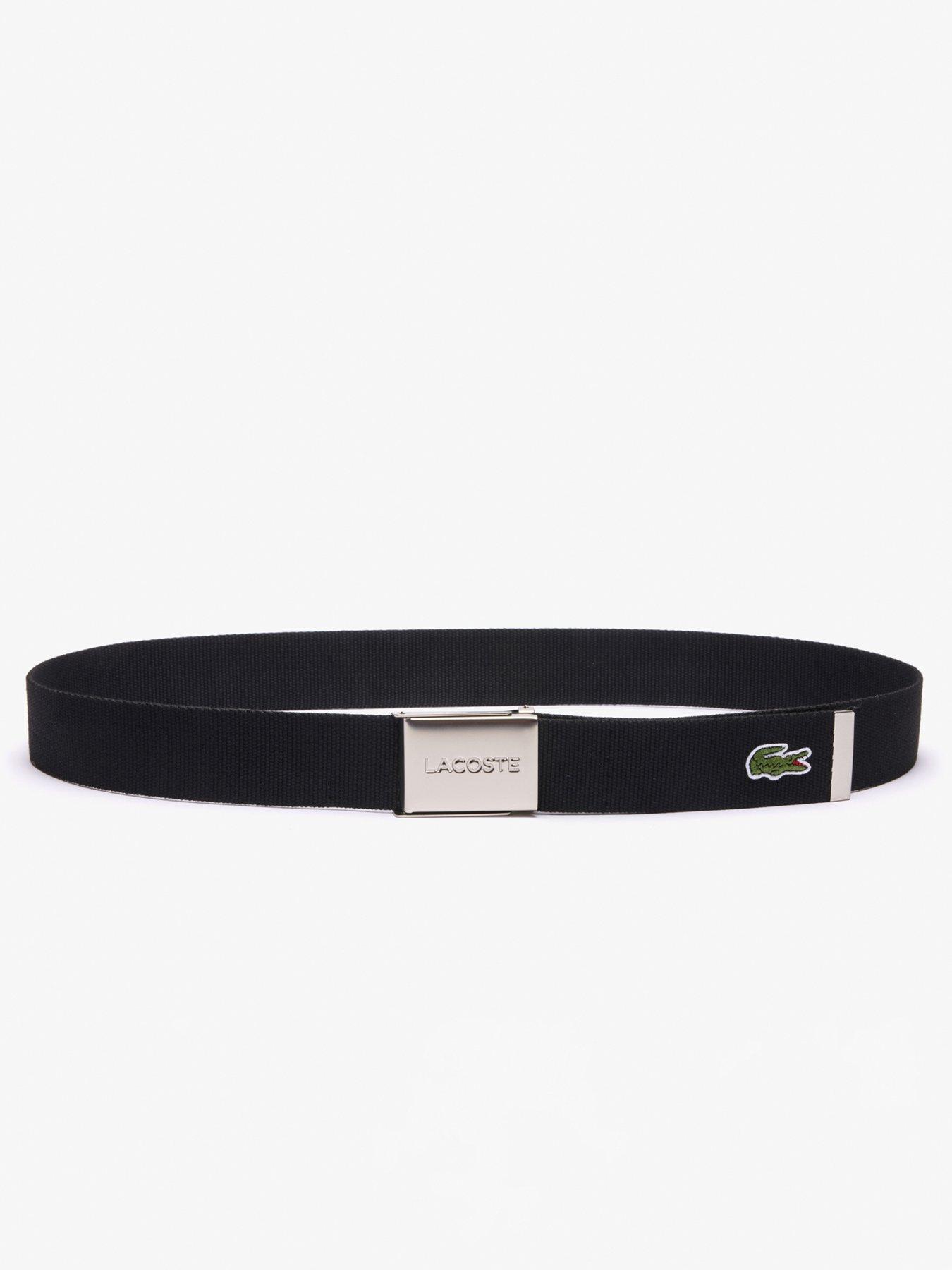 Image 2 of 3 of Lacoste Woven Belt - Black