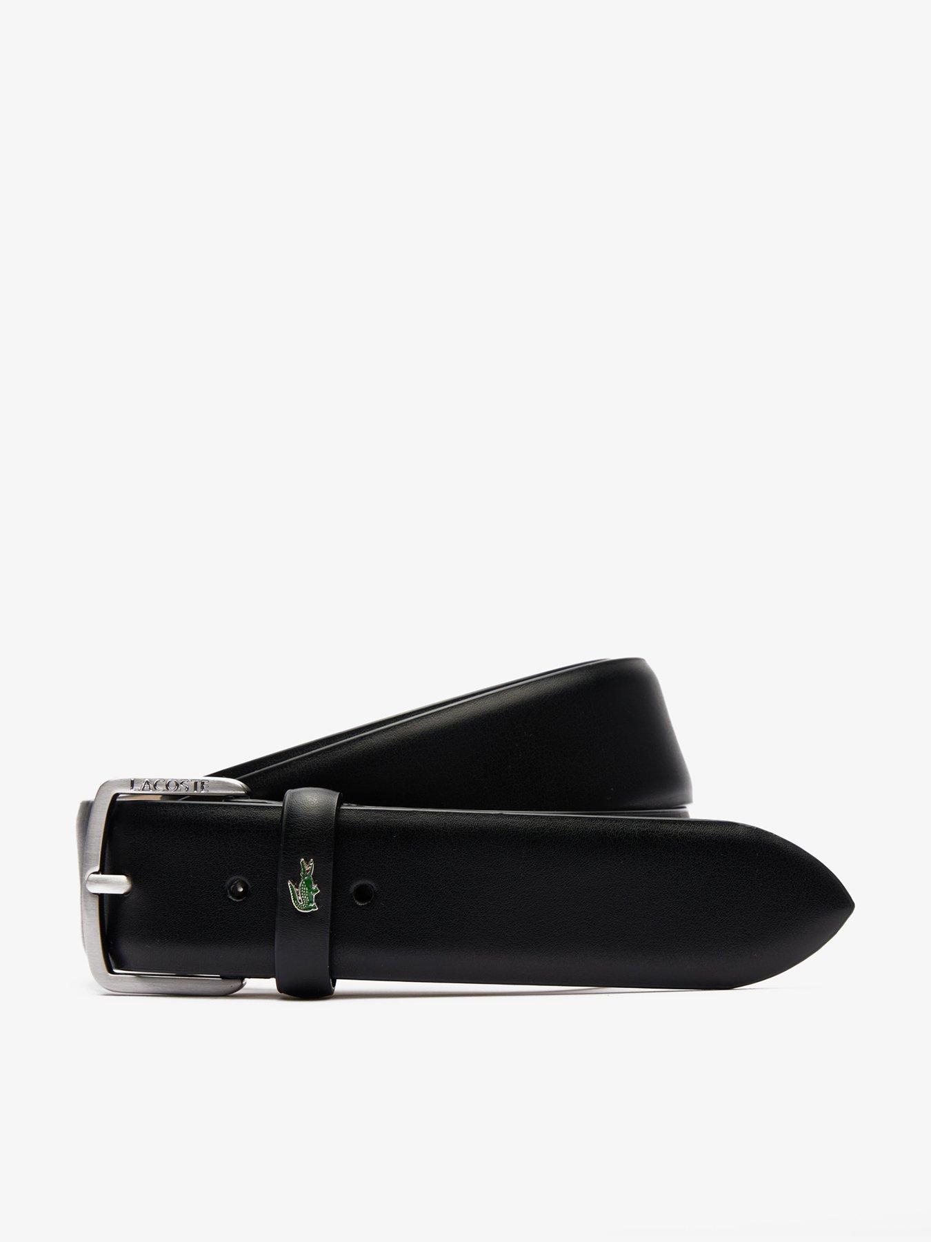 Lacoste Classic Leather Belt - Dark Brown