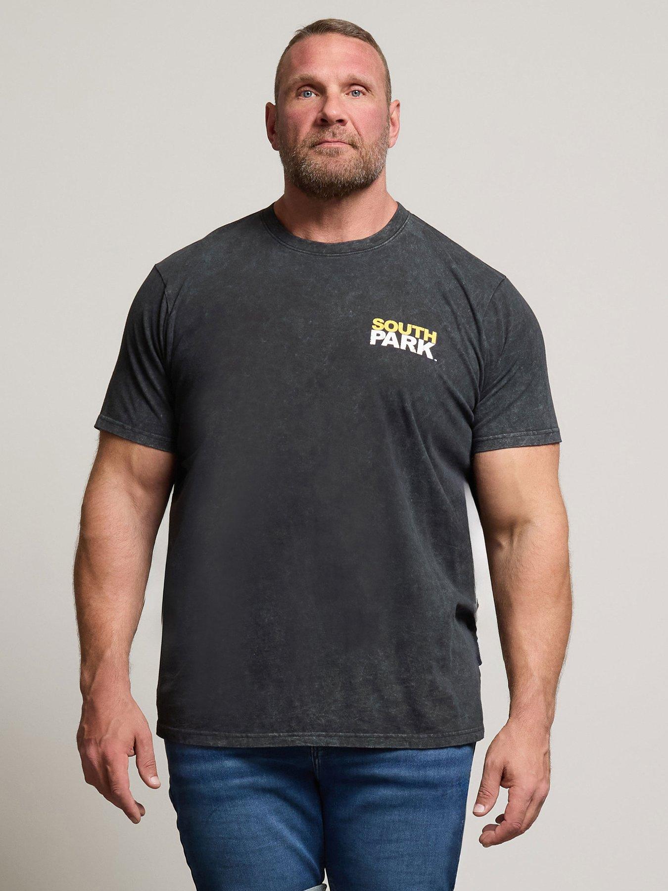 undefined Acid Wash South Park Graphic T-Shirt - Black