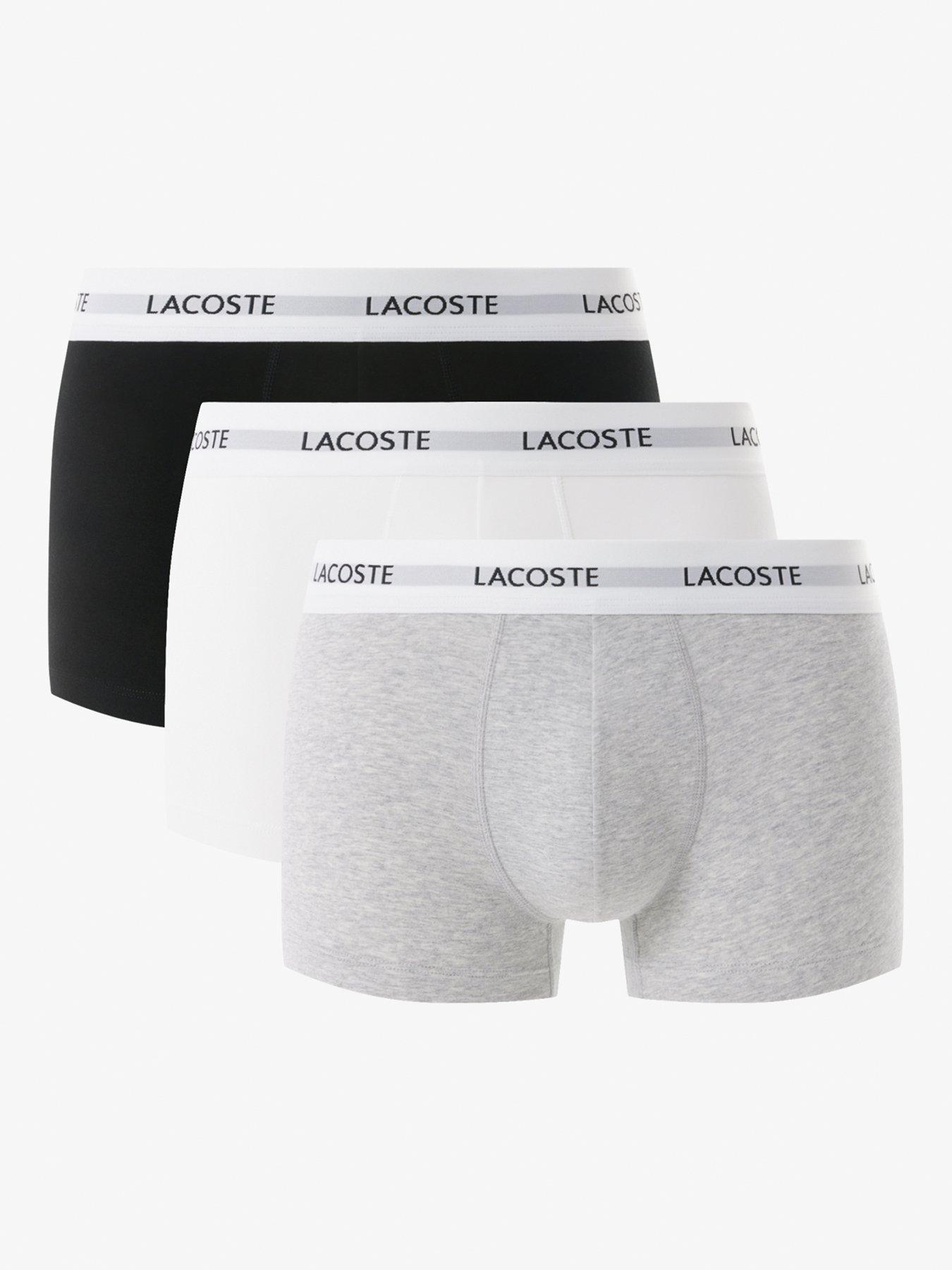 undefined 3 Pack Cotton Trunks - Grey