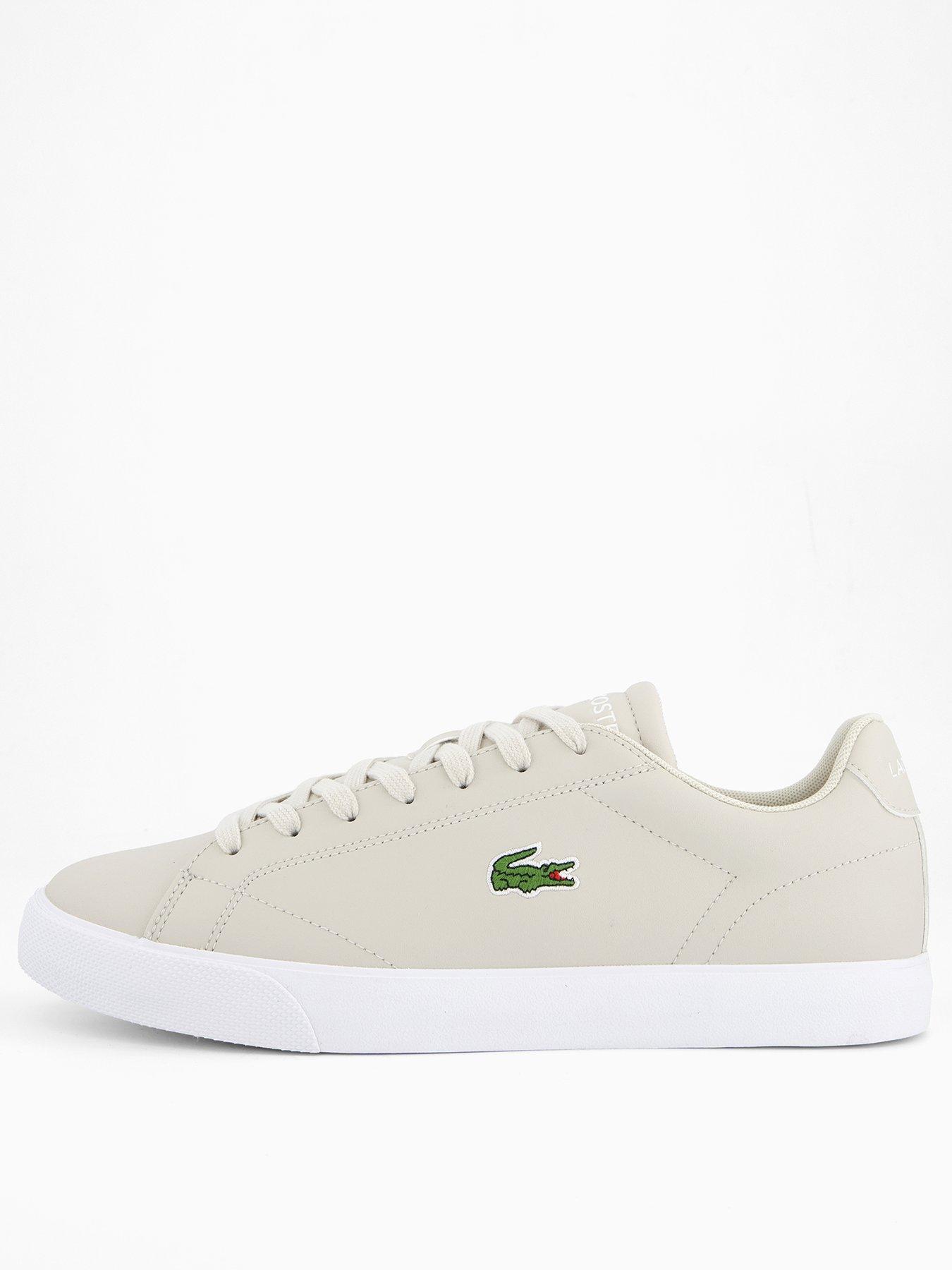 Lacoste Lerond Set Gold Croc Trainers - Natural