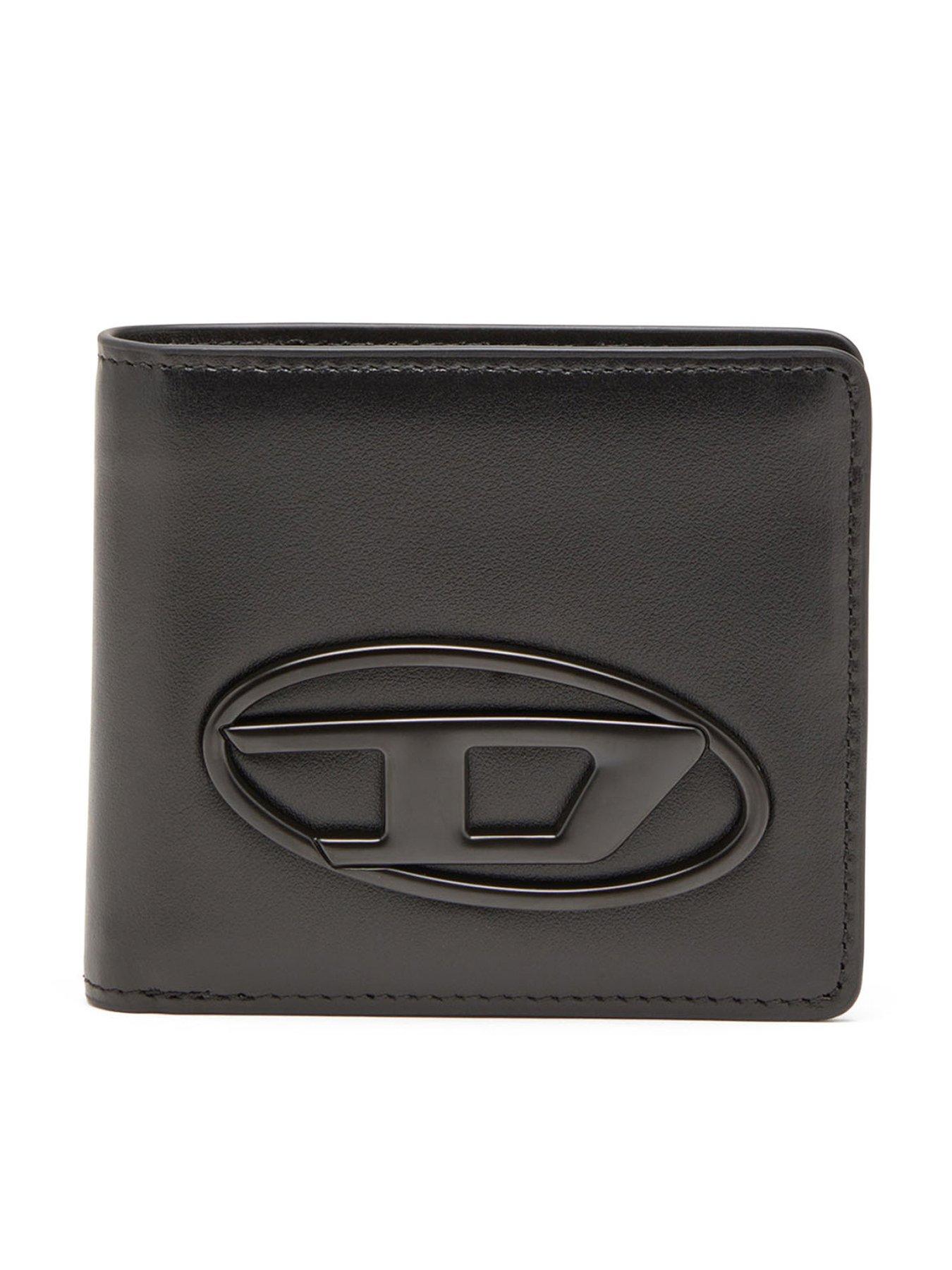 Diesel D Oval Bi Fold Wallet- Black