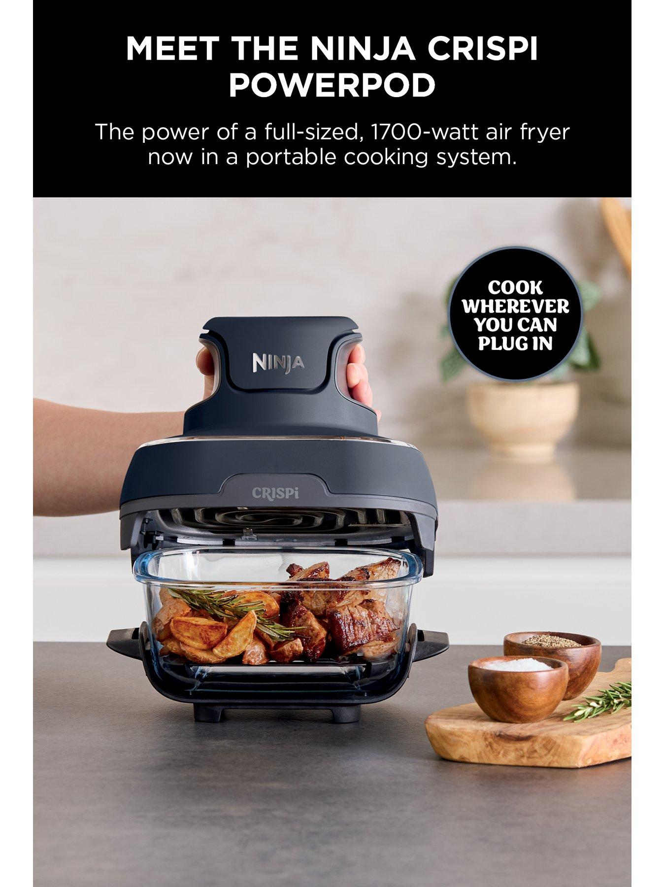 Image 2 of 8 of NINJA CRISPi 4-in-1 Portable Glass Air Fryer - Cyber Space FN101UKGY