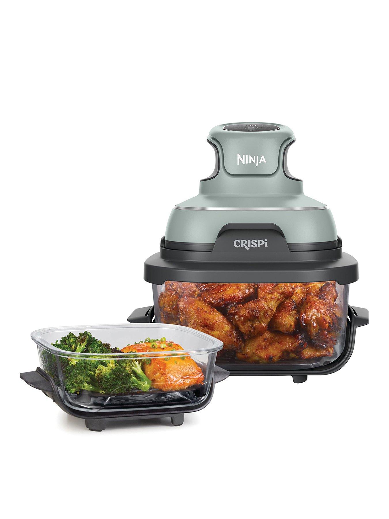 Image 1 of 8 of NINJA CRISPi 4-in-1 Portable Glass Air Fryer - Sage FN101UKSG