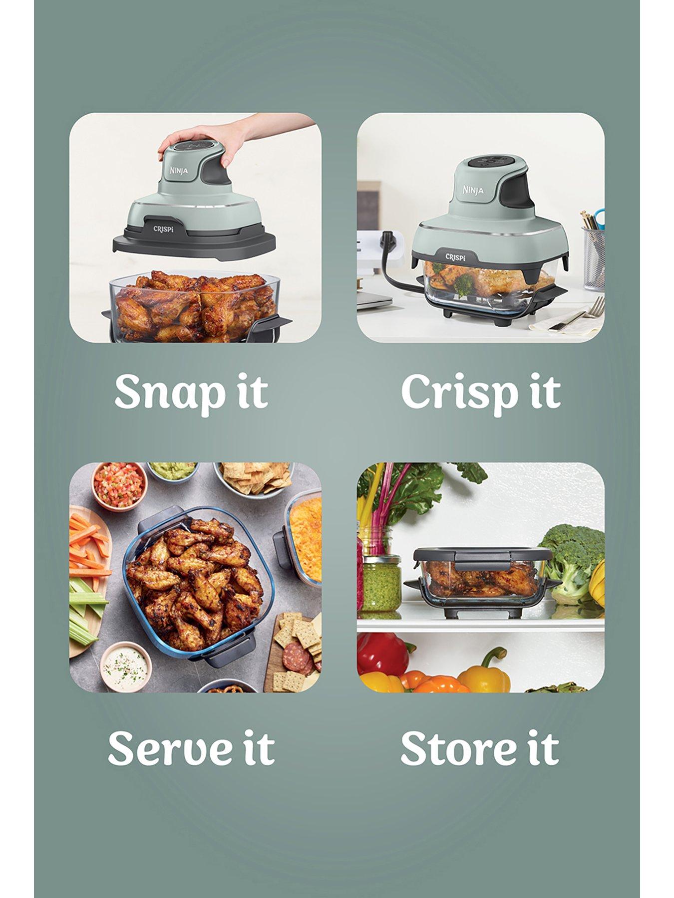 Image 4 of 8 of NINJA CRISPi 4-in-1 Portable Glass Air Fryer - Sage FN101UKSG