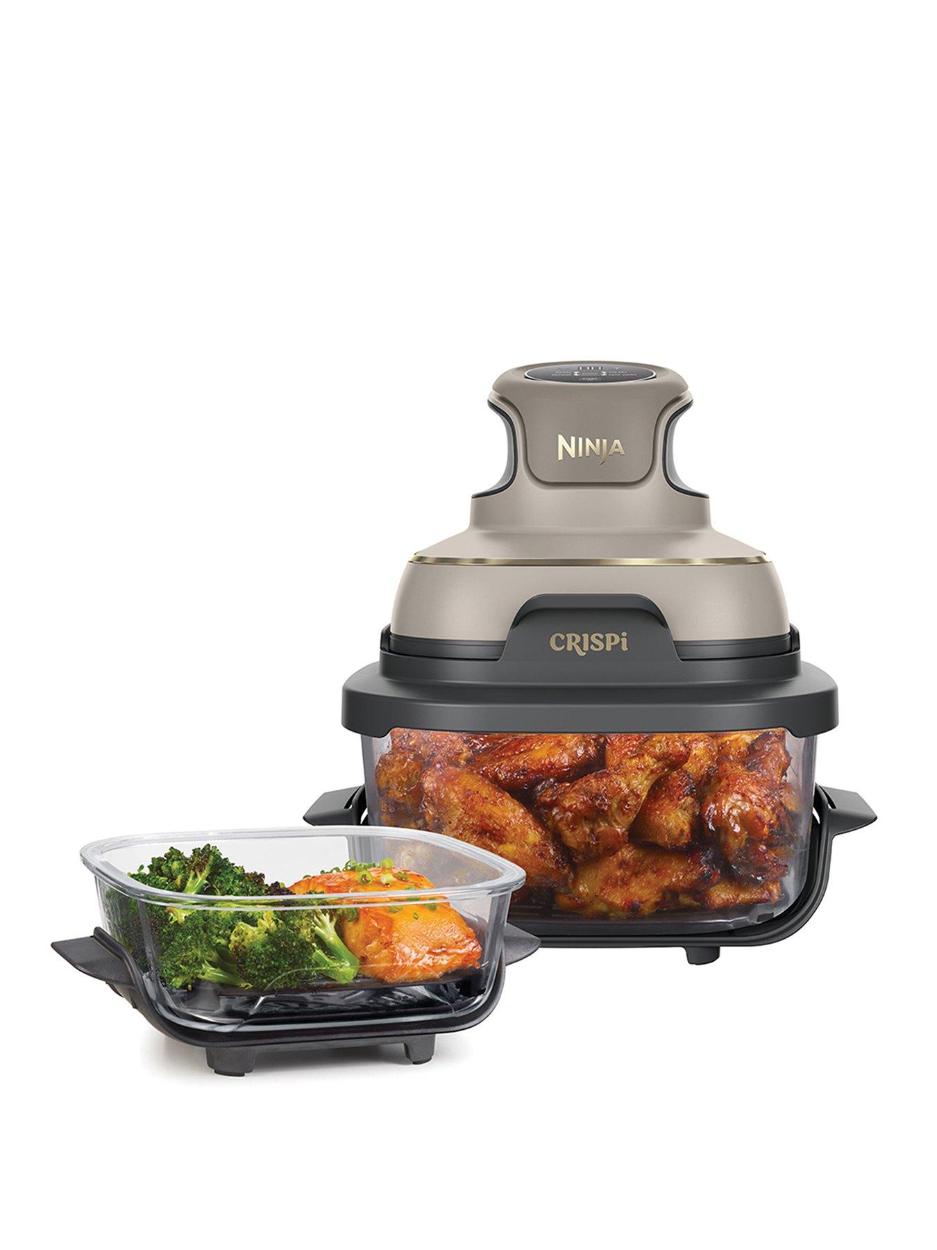 NINJA CRISPi 4-in-1 Portable Glass Air Fryer - Stone FN101UKST