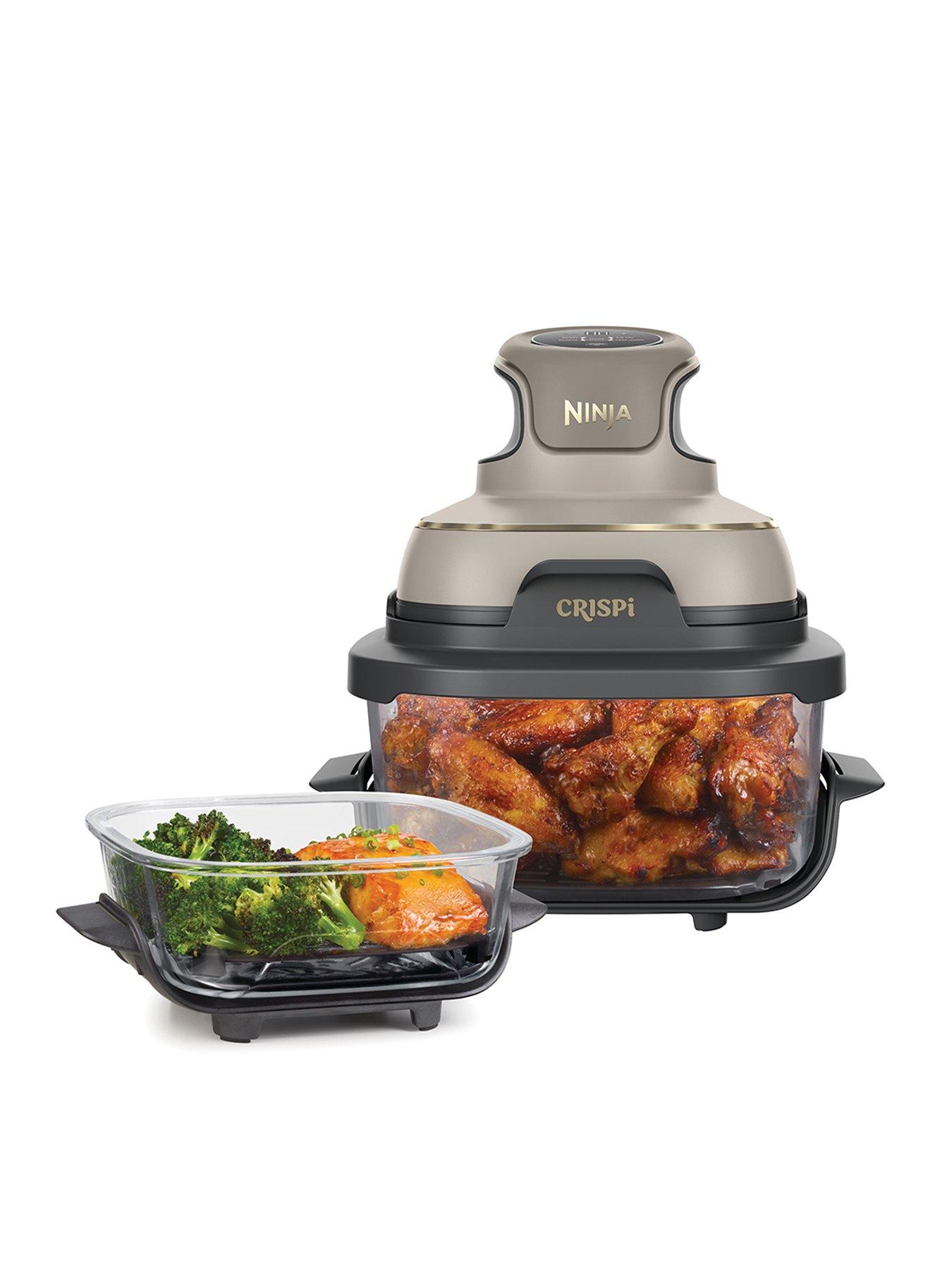 Image 1 of 8 of NINJA CRISPi 4-in-1 Portable Glass Air Fryer - Stone FN101UKST