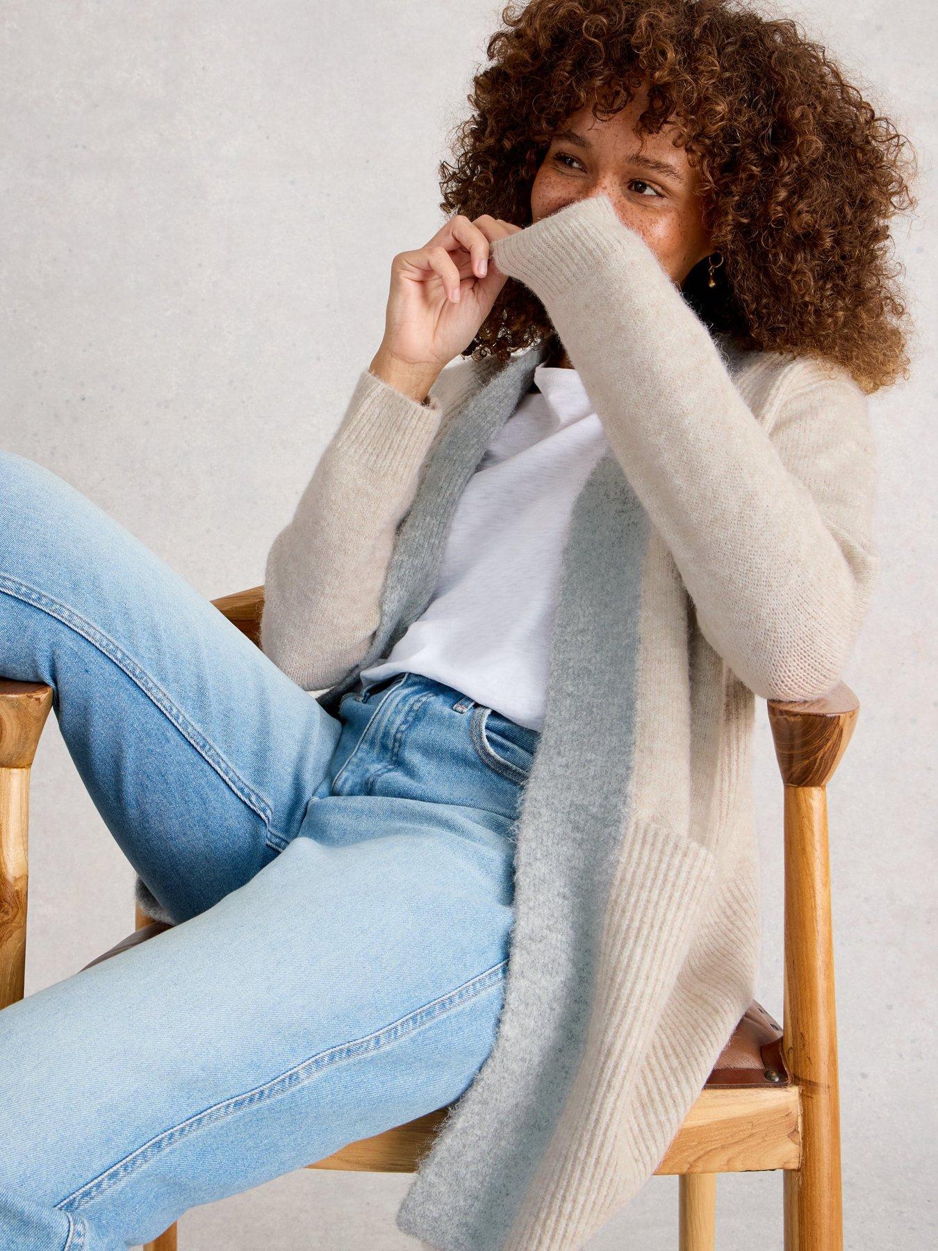 undefined Erin Long Line Cardi - Beige