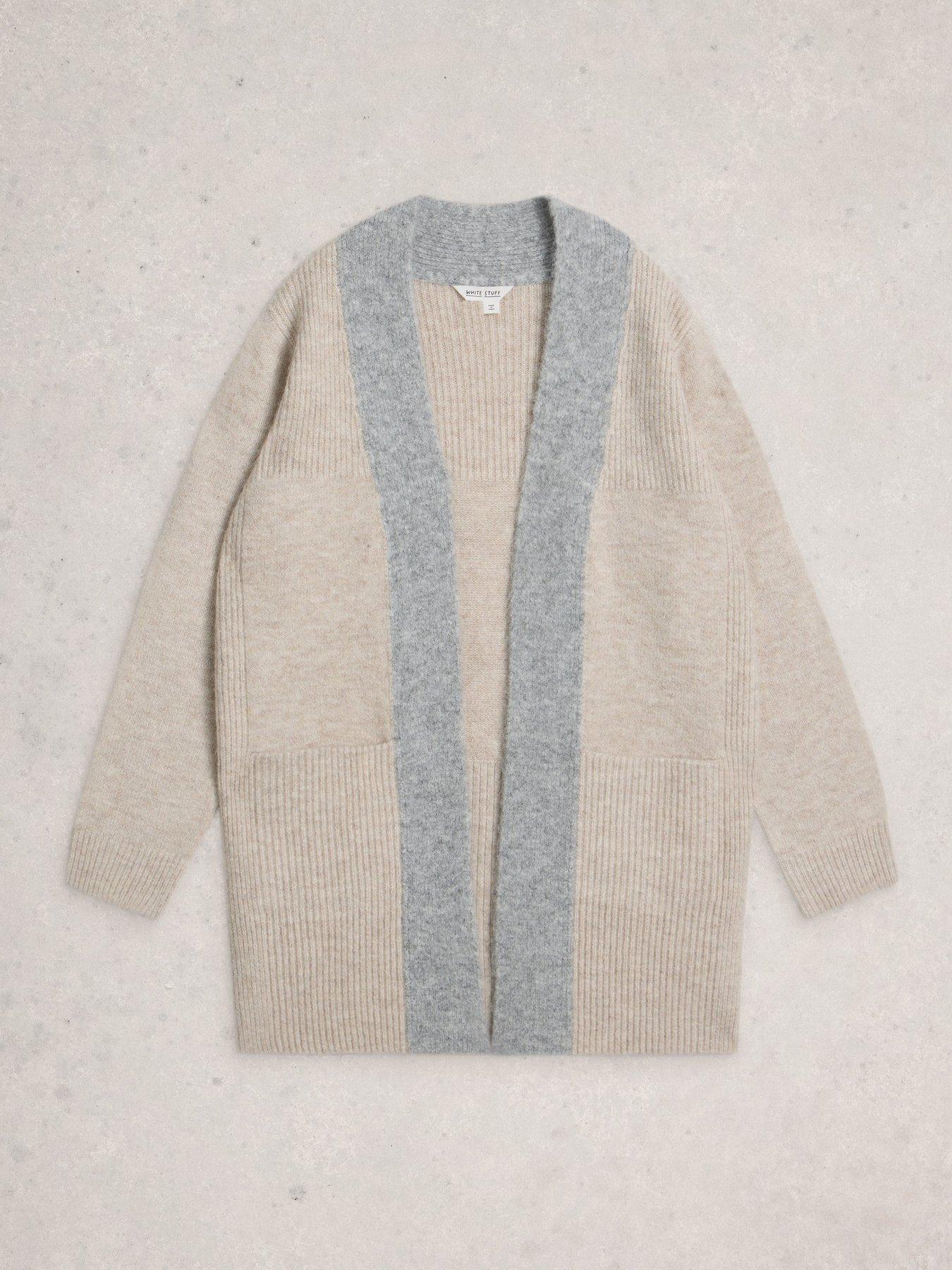 Image 5 of 6 of White Stuff Erin Long Line Cardi - Beige