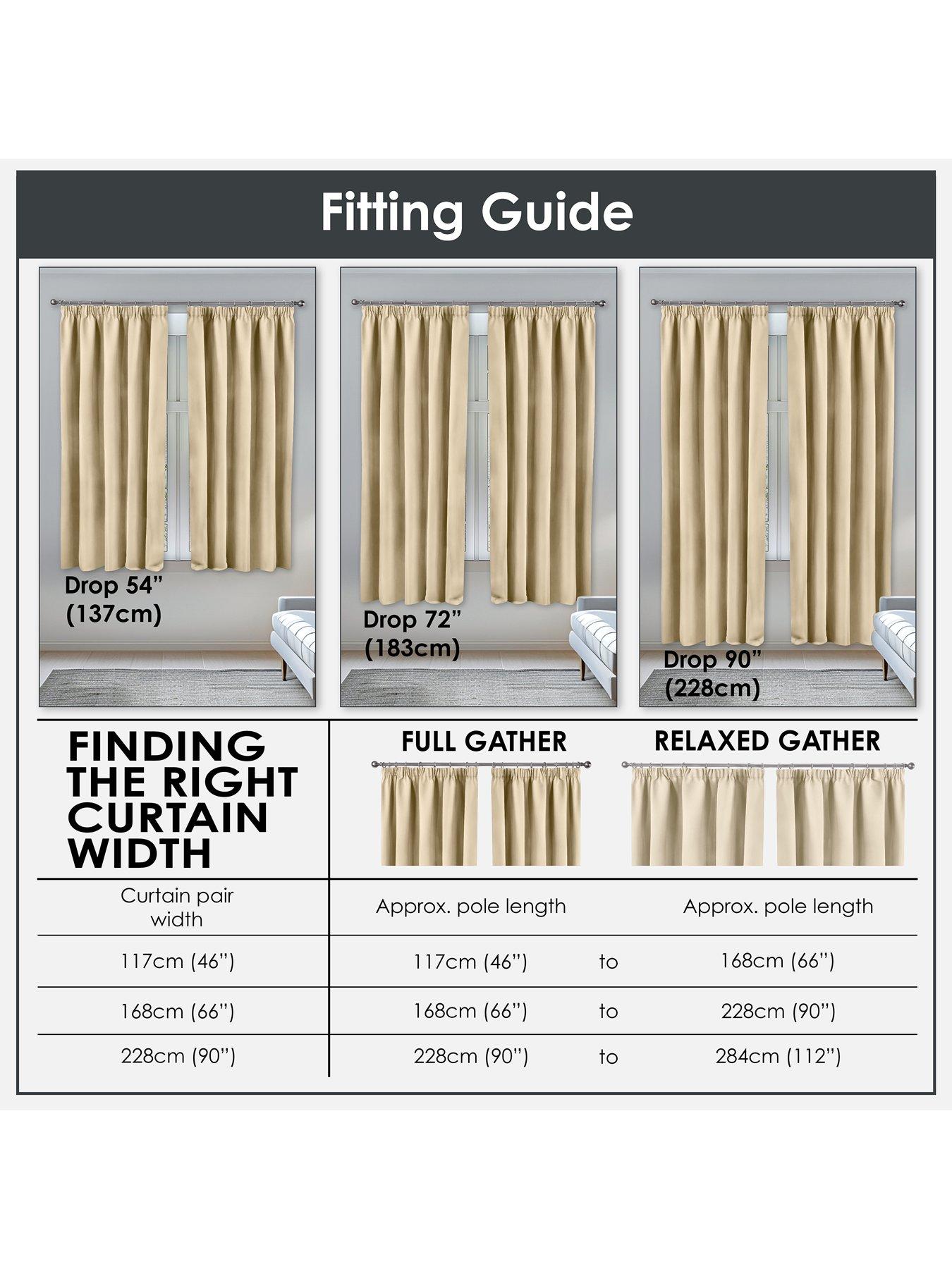 Image 7 of 7 of Very Home Woven Blackout Pleat Curtains 66x54