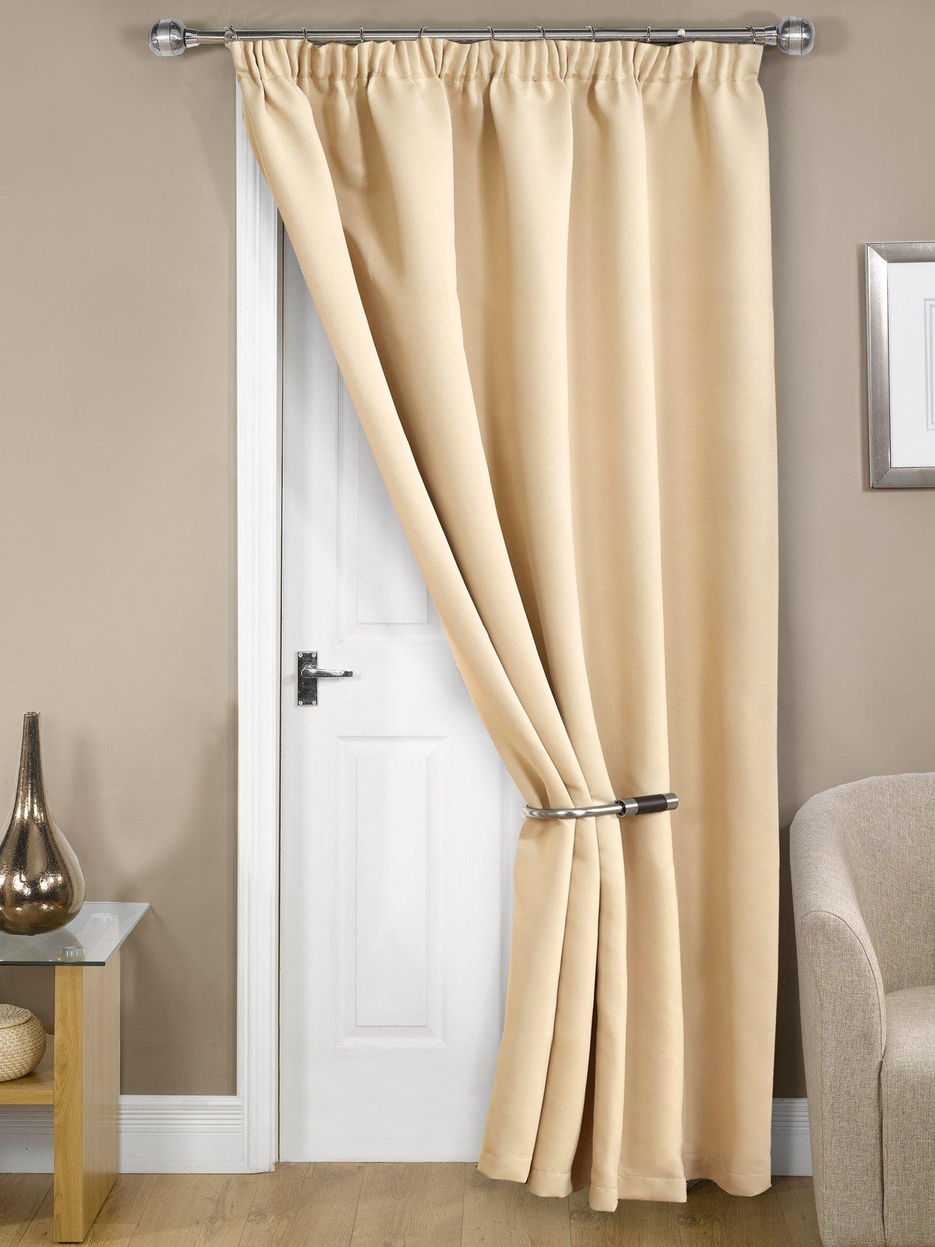 Very Home Woven Blackout Pleat Door 46x84