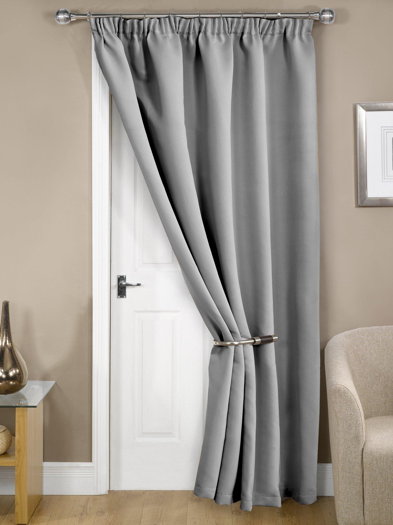 The Very Collection Woven Blackout Pleat Door 46x84