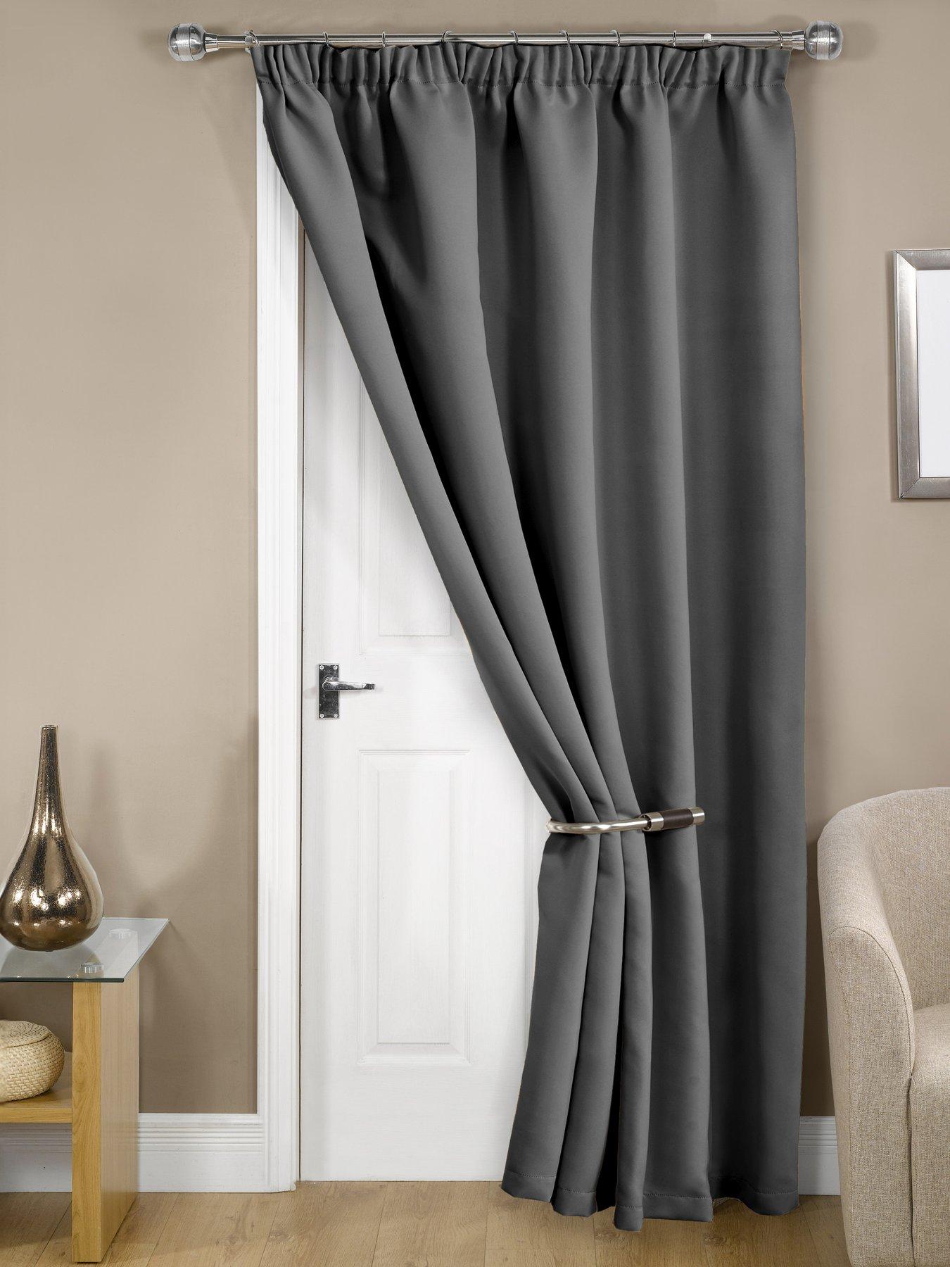 Very Home Woven Blackout Pleat Door 46x84