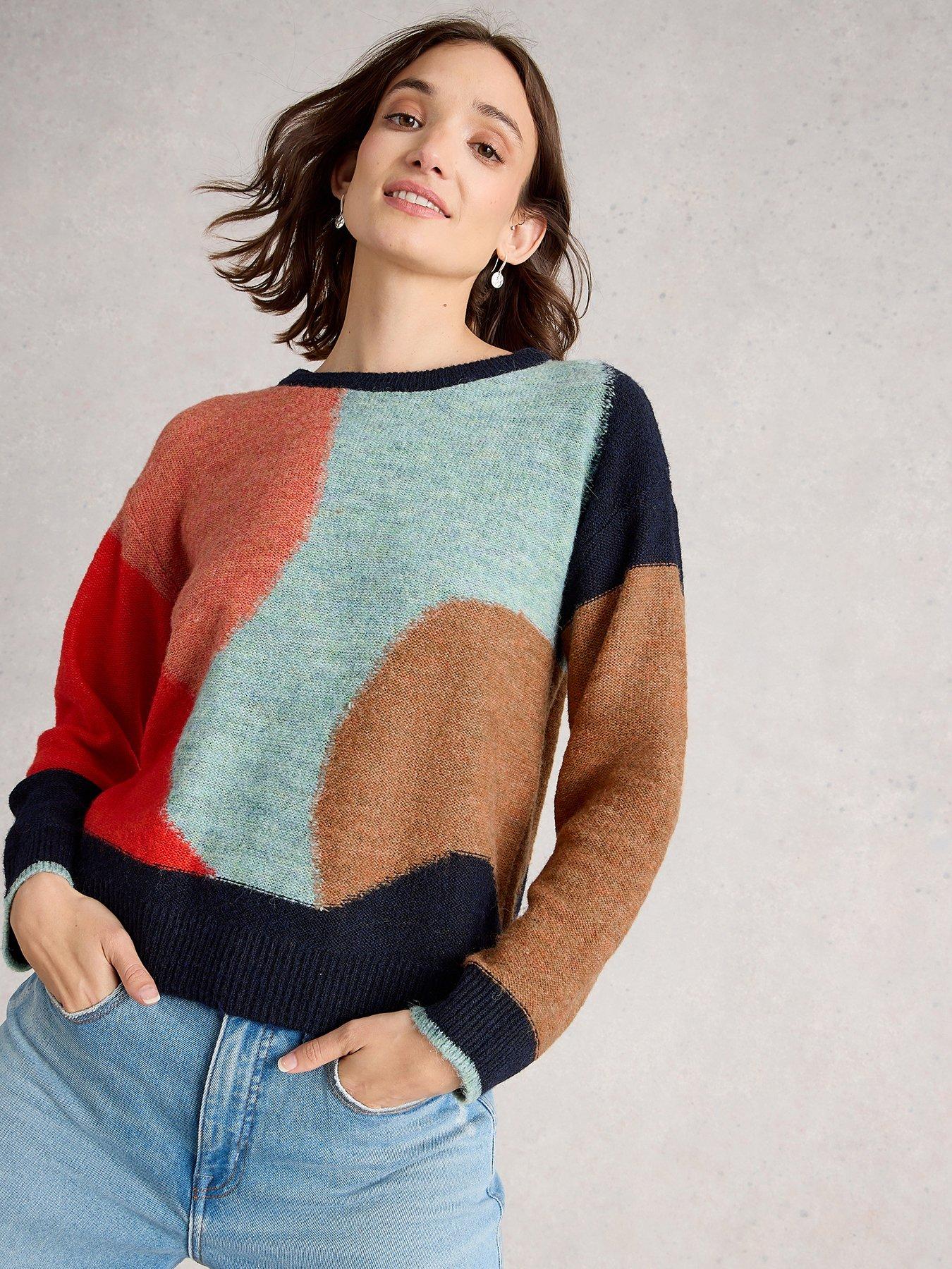 undefined Freya Abstract Jumper - Navy