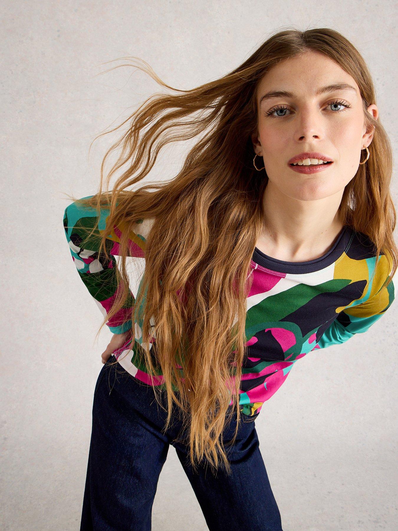 Image 3 of 6 of White Stuff Clara Long Sleeve T-Shirt - Pink