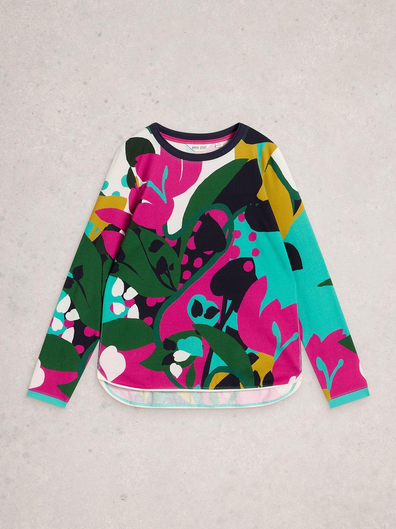 Image 5 of 6 of White Stuff Clara Long Sleeve T-Shirt - Pink