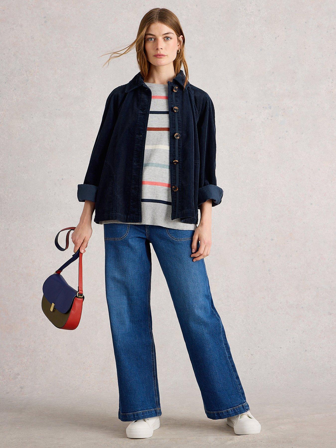 undefined Eden Cord Jacket - Navy