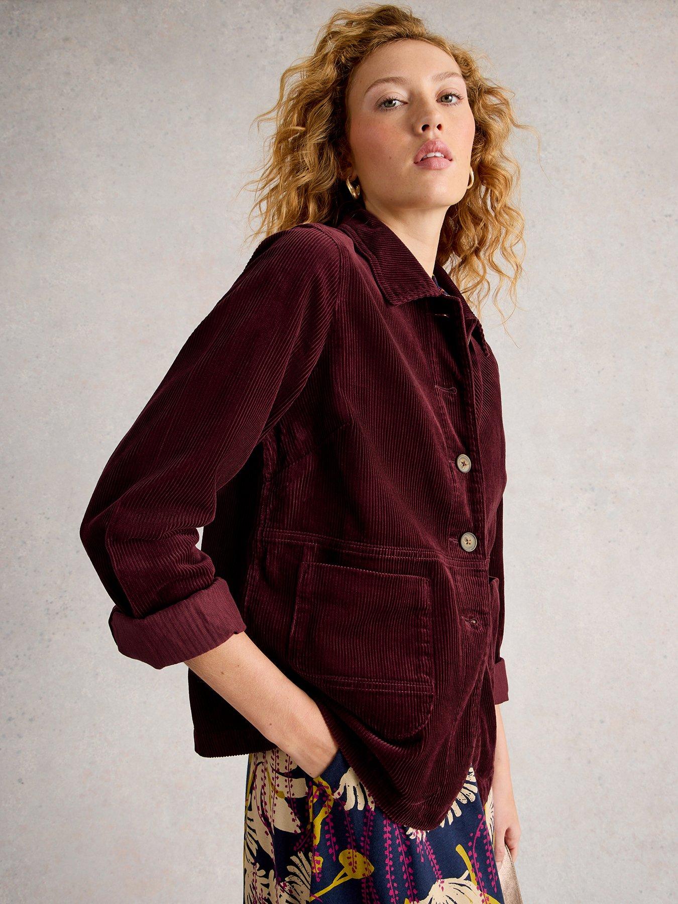 White Stuff Carrie Cord Jacket - Purple