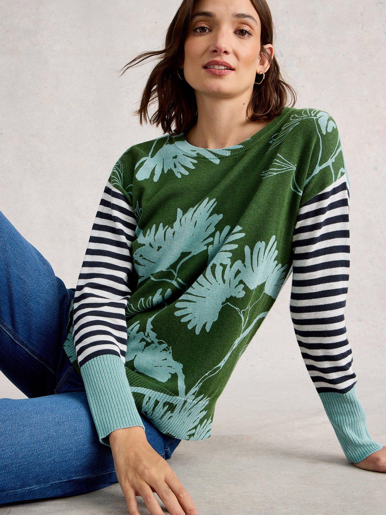 undefined Olive Print Jumper - Green