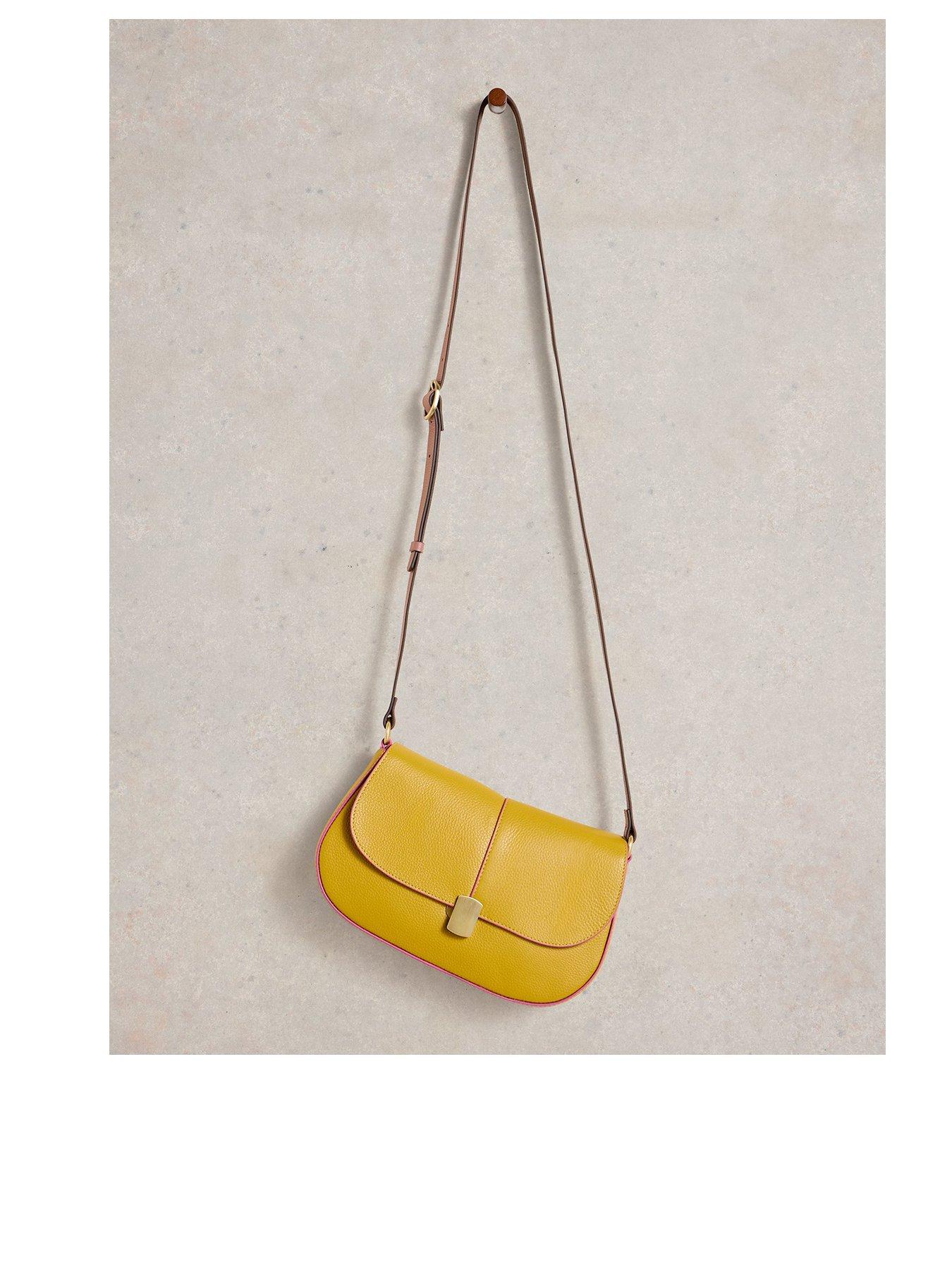 White Stuff Silvy Lock Crossbody Bag - Yellow