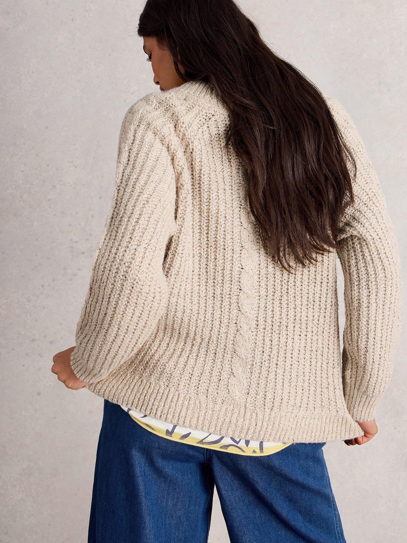 White Stuff Sally Slub Cardigan - Beige | Very