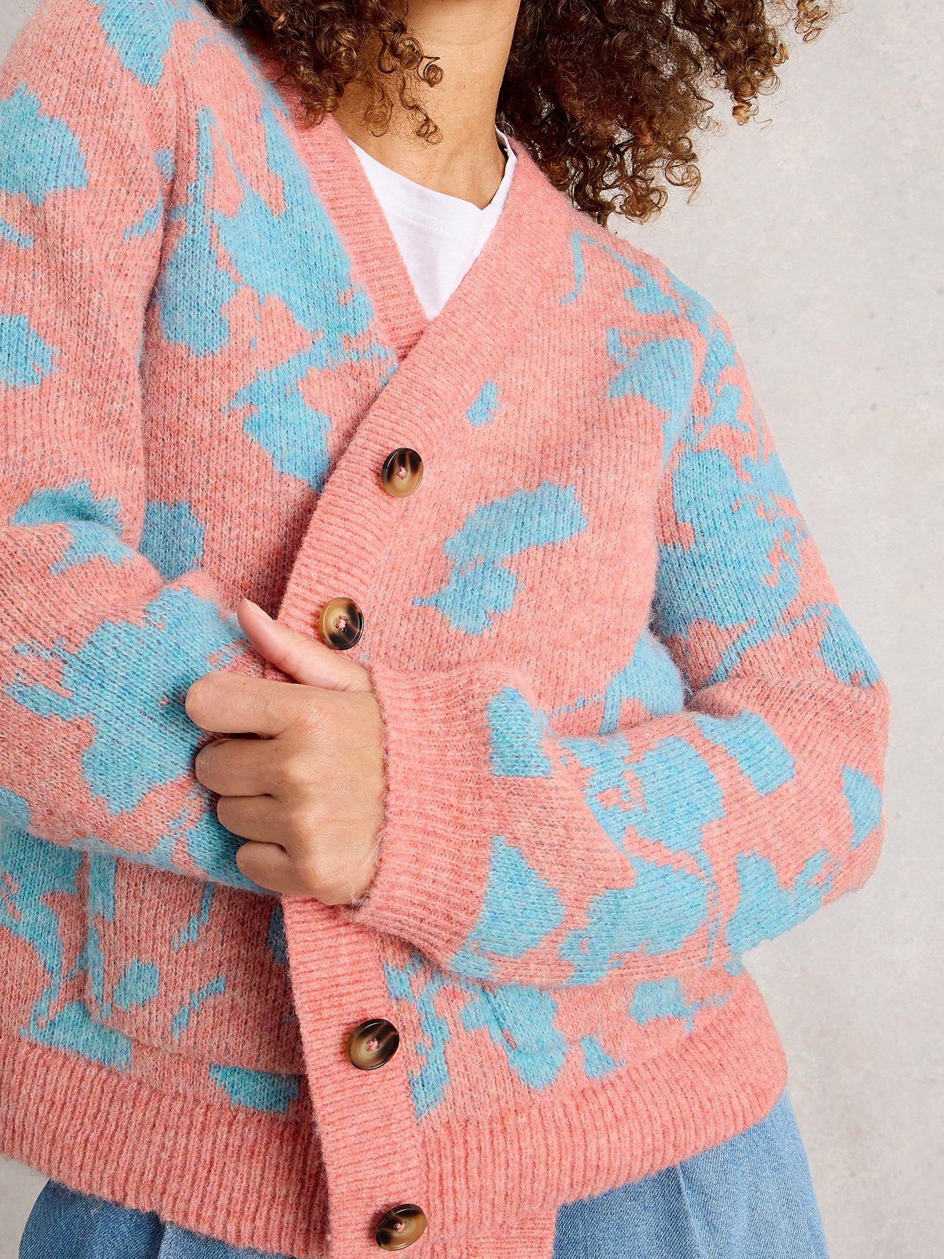 undefined Jenny Floral Cardigan - Pink