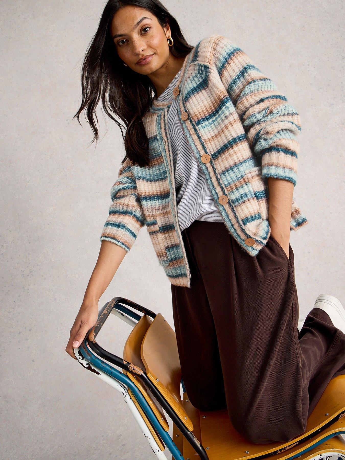 White Stuff Suzanna Crew Cardigan - Blue