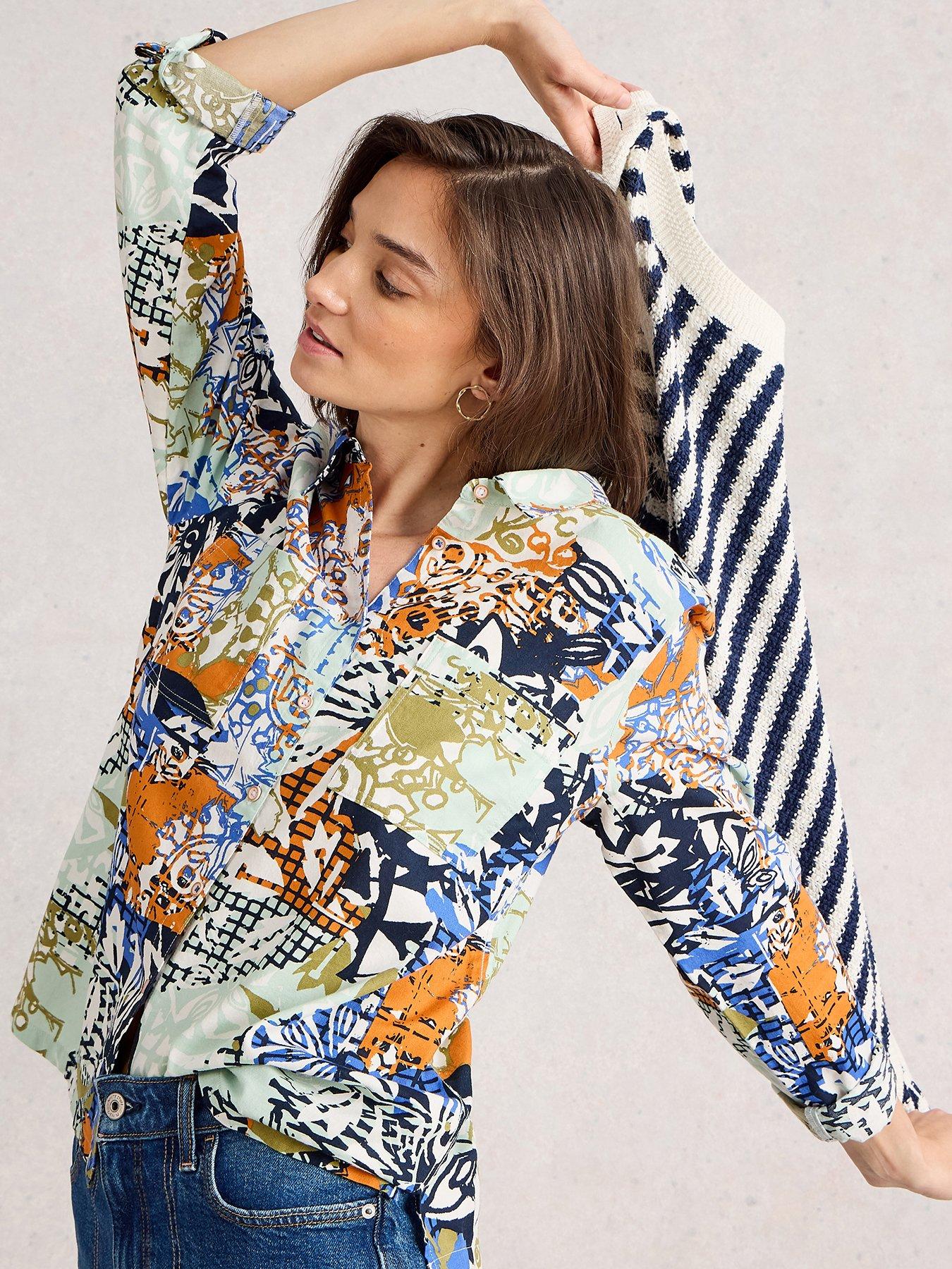 undefined Sophie Cotton Shirt - Orange