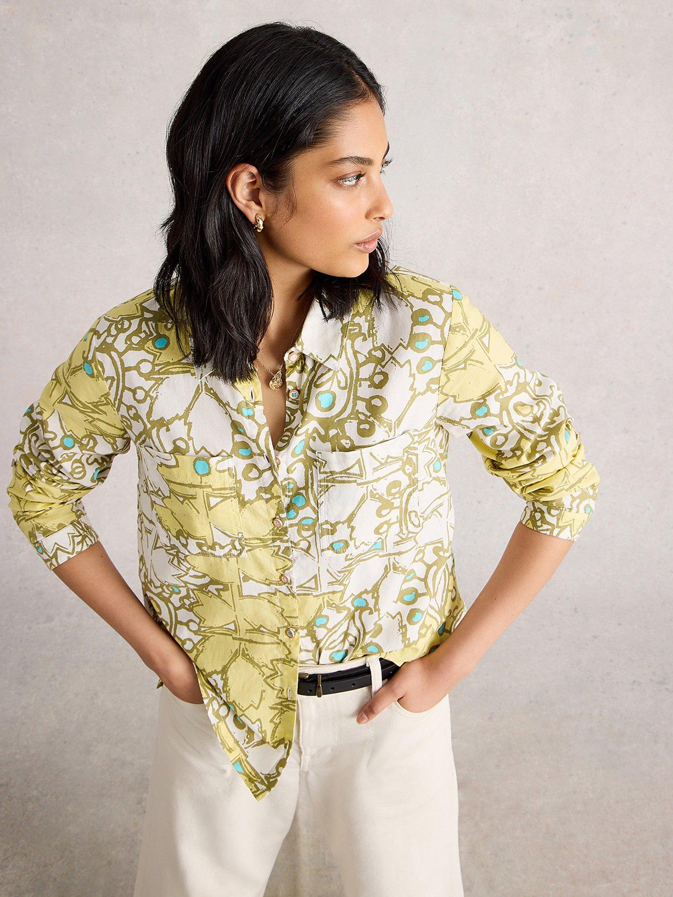 undefined Sophie Cotton Shirt - Yellow